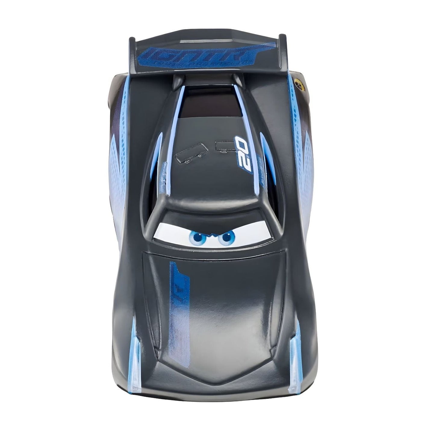 Cars Disney Jackson Storm preto com detalhes azuis inspirado em corridas Disney Pixar Cars