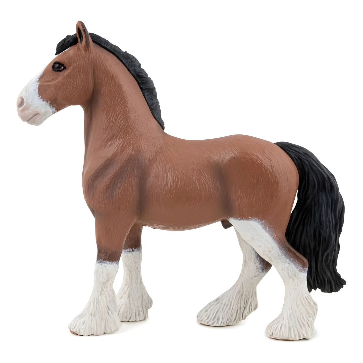 Figura de borracha Cavalo Clydesdale da Brincatoys.