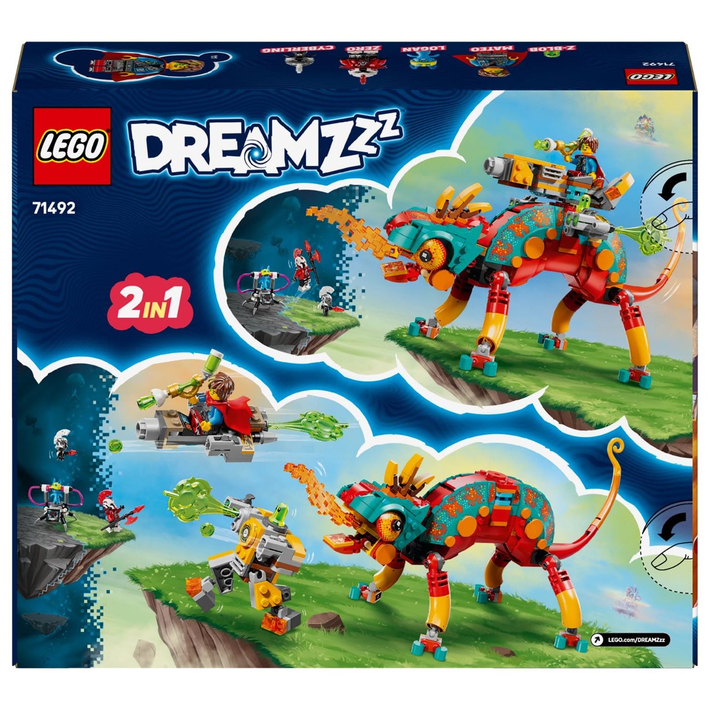 LEGO DREAMZzz 71492 com Mateo, Zero, Logan e Z-Blob
