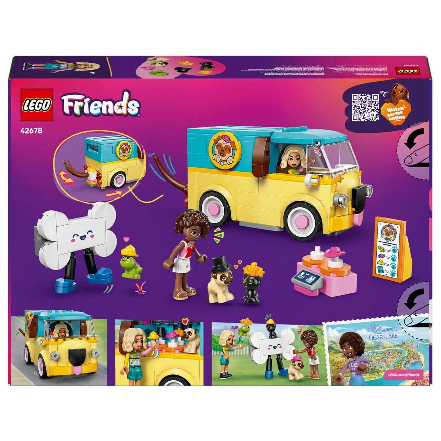 Lego Friends Carrinha de Acessórios para Animais com carrinha colorida e animais para brincar