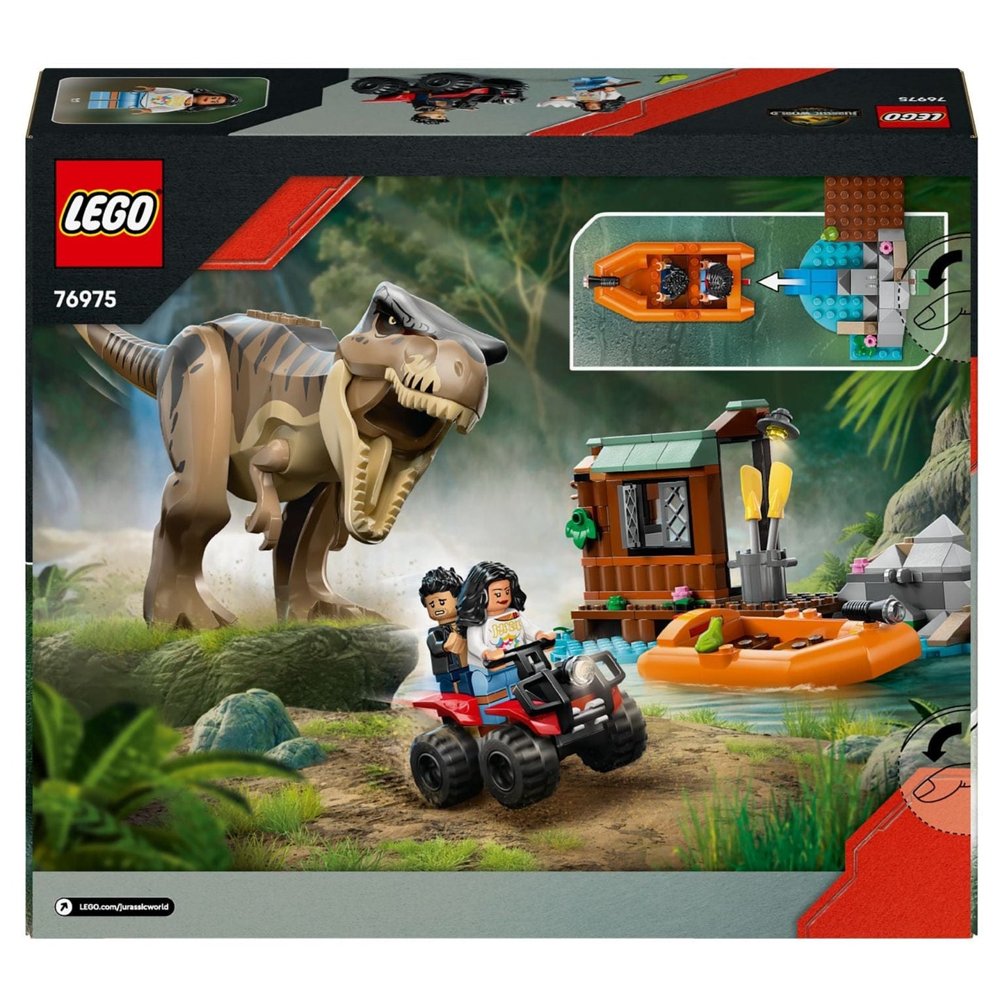 LEGO Jurassic World T. rex com imagem complementar