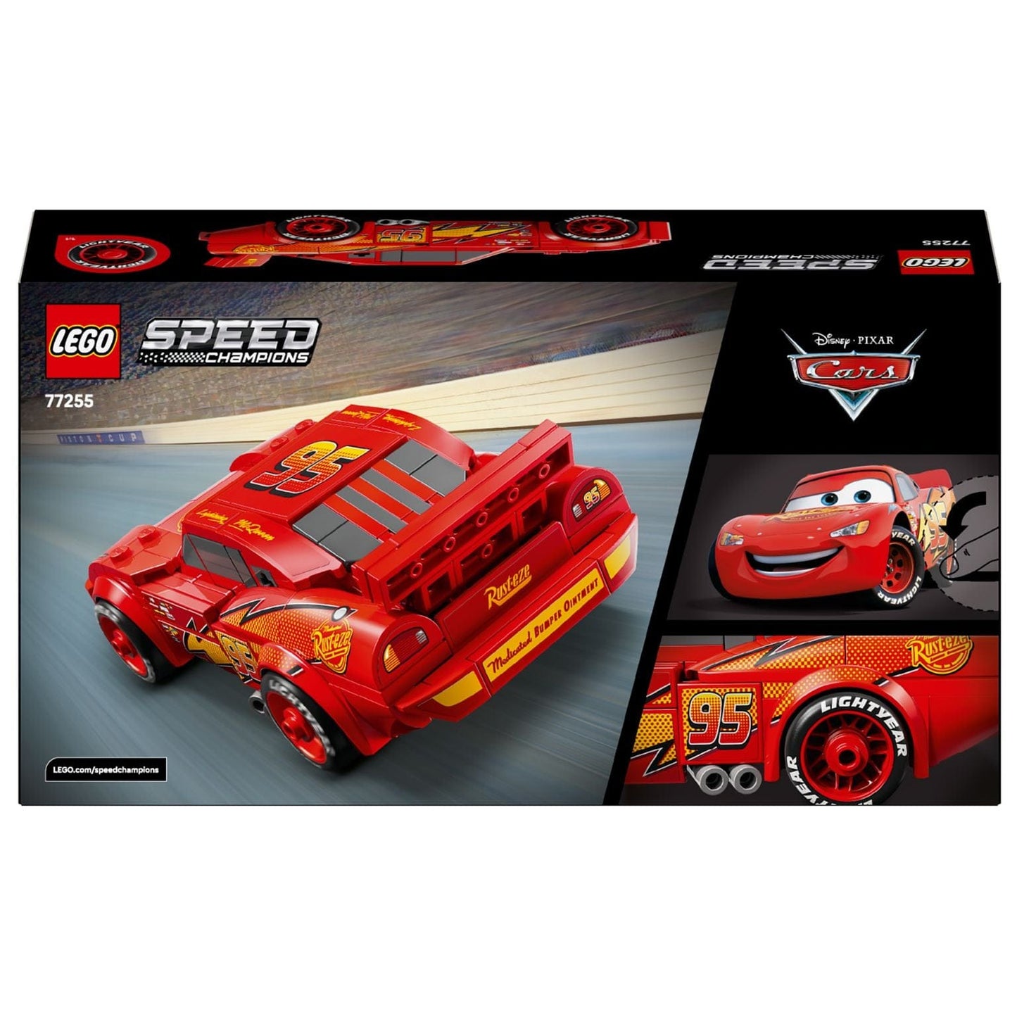 Lego Speed Champions Faísca McQueen carro vermelho estilo Cars para construir e brincar