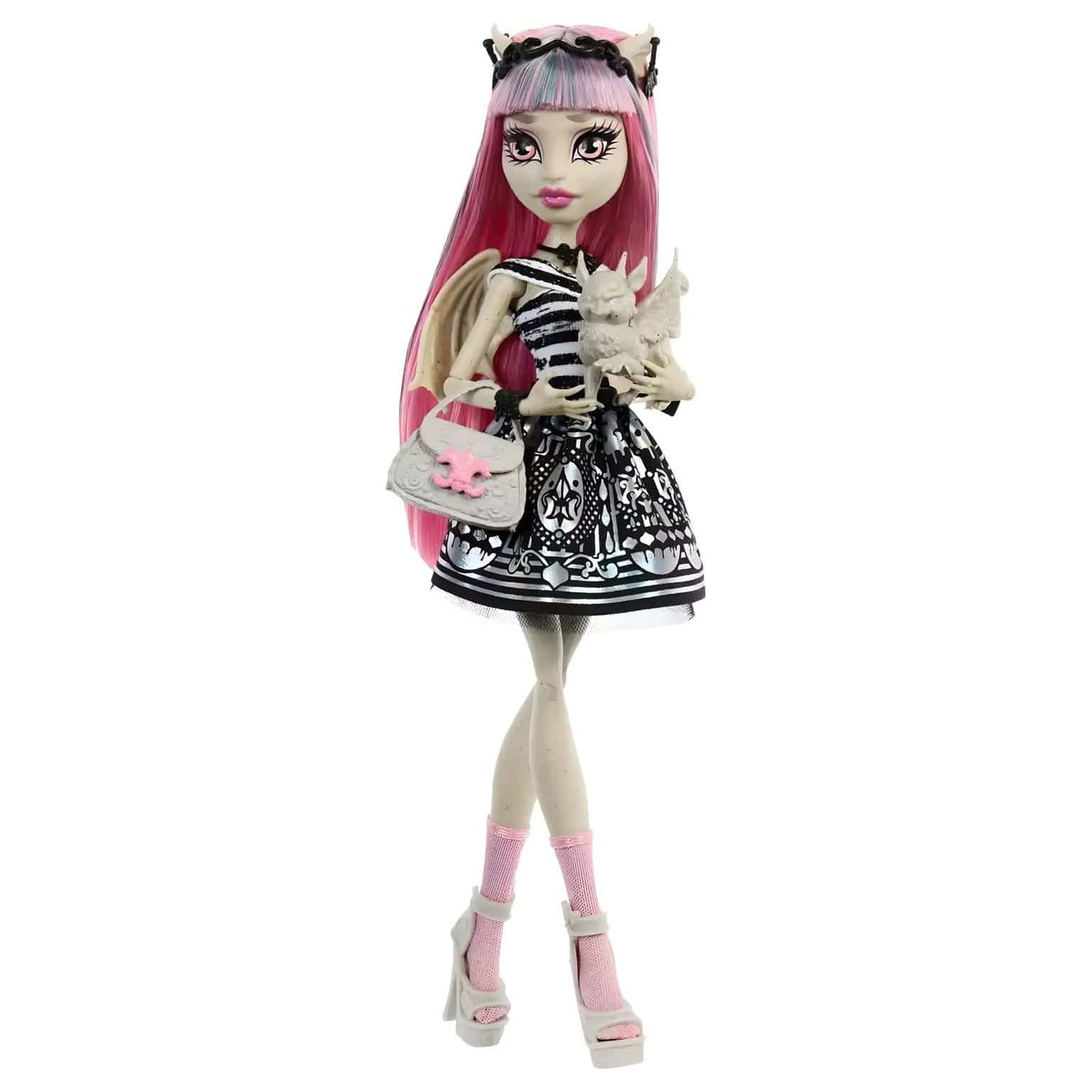 Boneca Monster High Boo-riginal Creeproduction Rochelle Goyle com cabelo rosa e acessórios