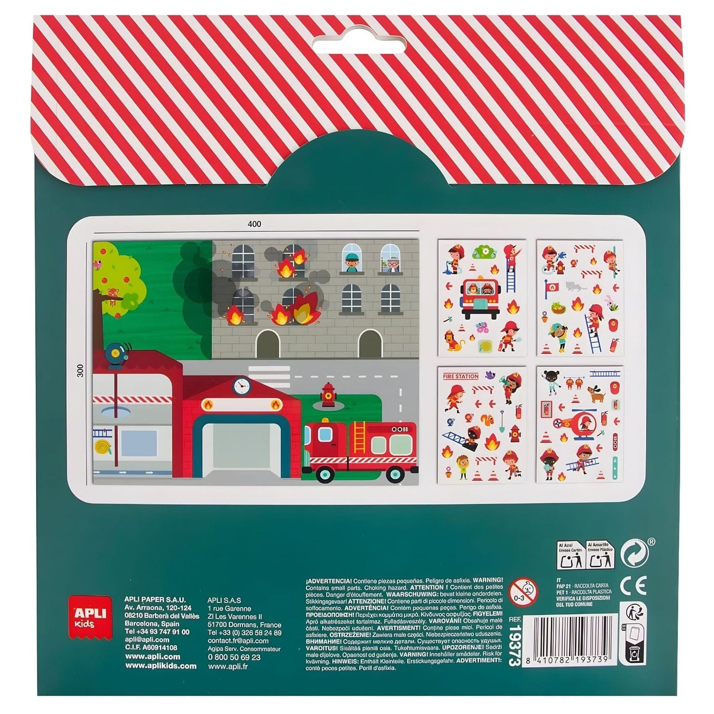 Apresentamos Autocolantes reutilizáveis - Bombeiros com o SKU 921937325 recomendado para + 3 anos