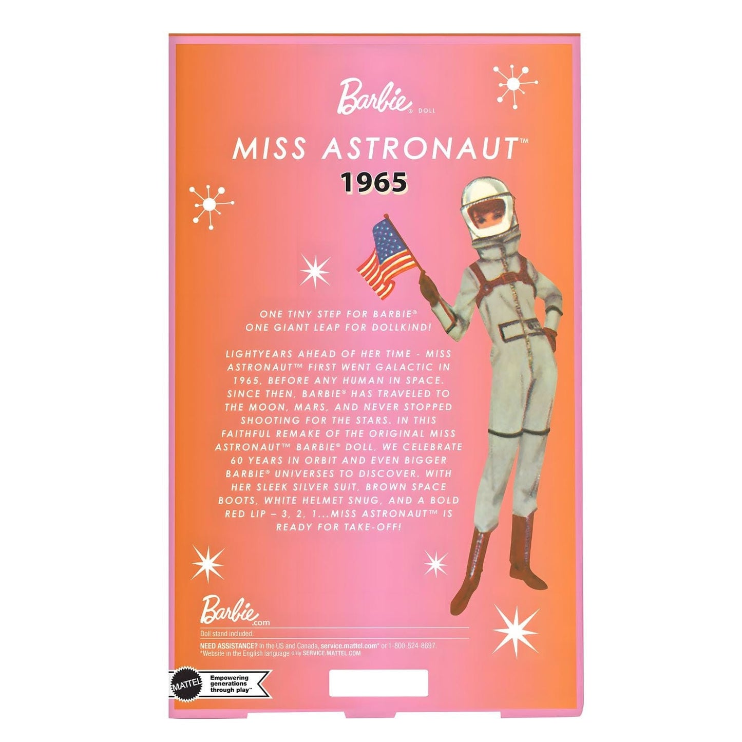 Apresentamos Barbie Signature Miss Astronaut 1965 com o SKU 232614325 recomendado para + 12 anos