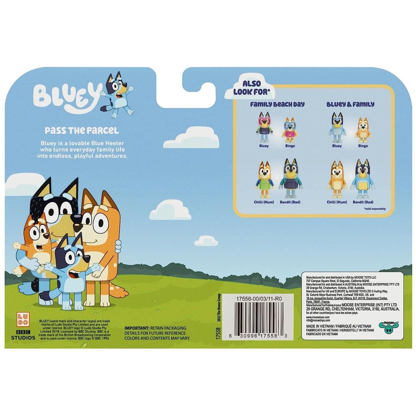 Apresentamos Bluey Passar a Encomenda com o SKU 641755824 recomendado para + 3 anos