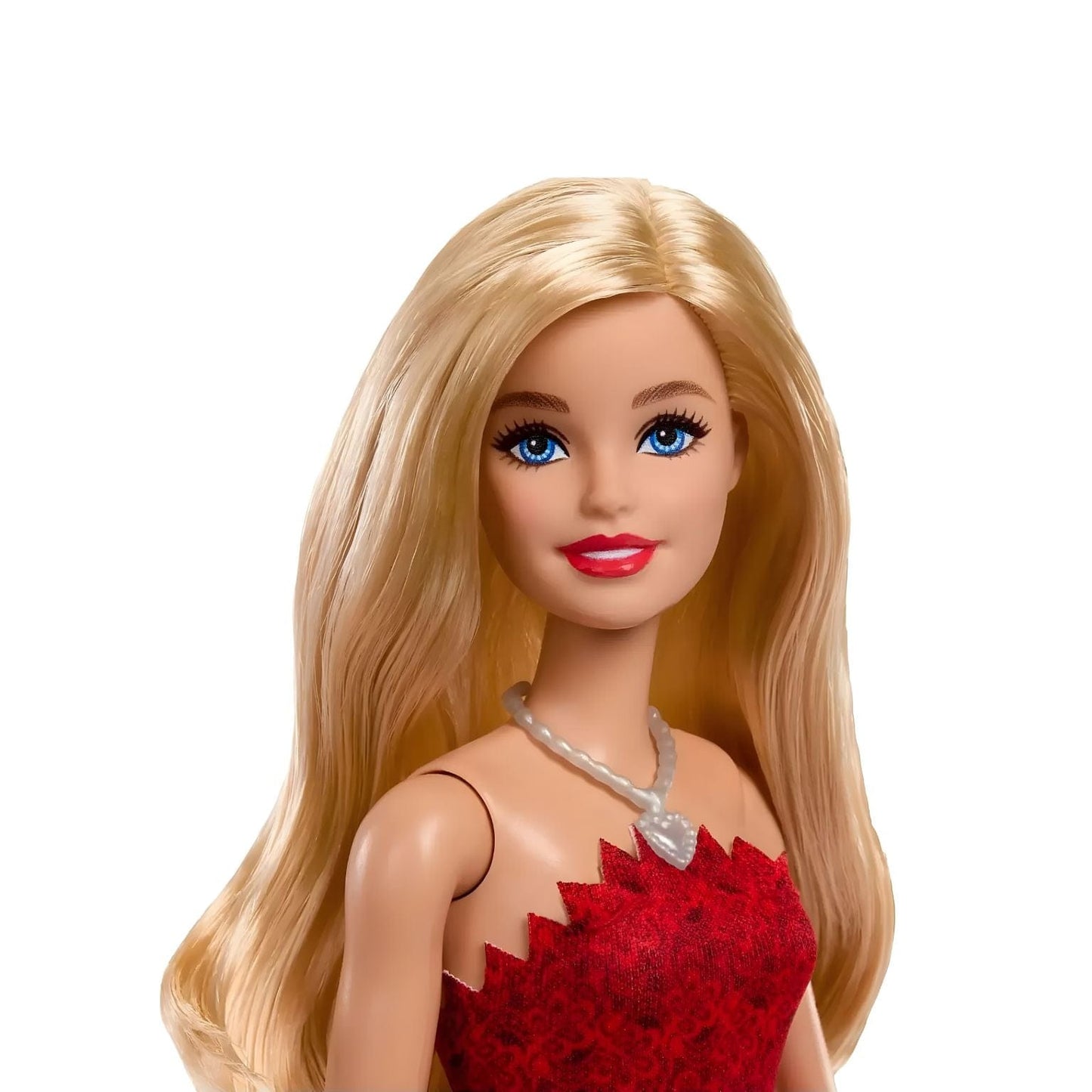 Apresentamos Barbie 80º Aniversário com vestido vermelho com o SKU 233112025 recomendado para + 3 anos