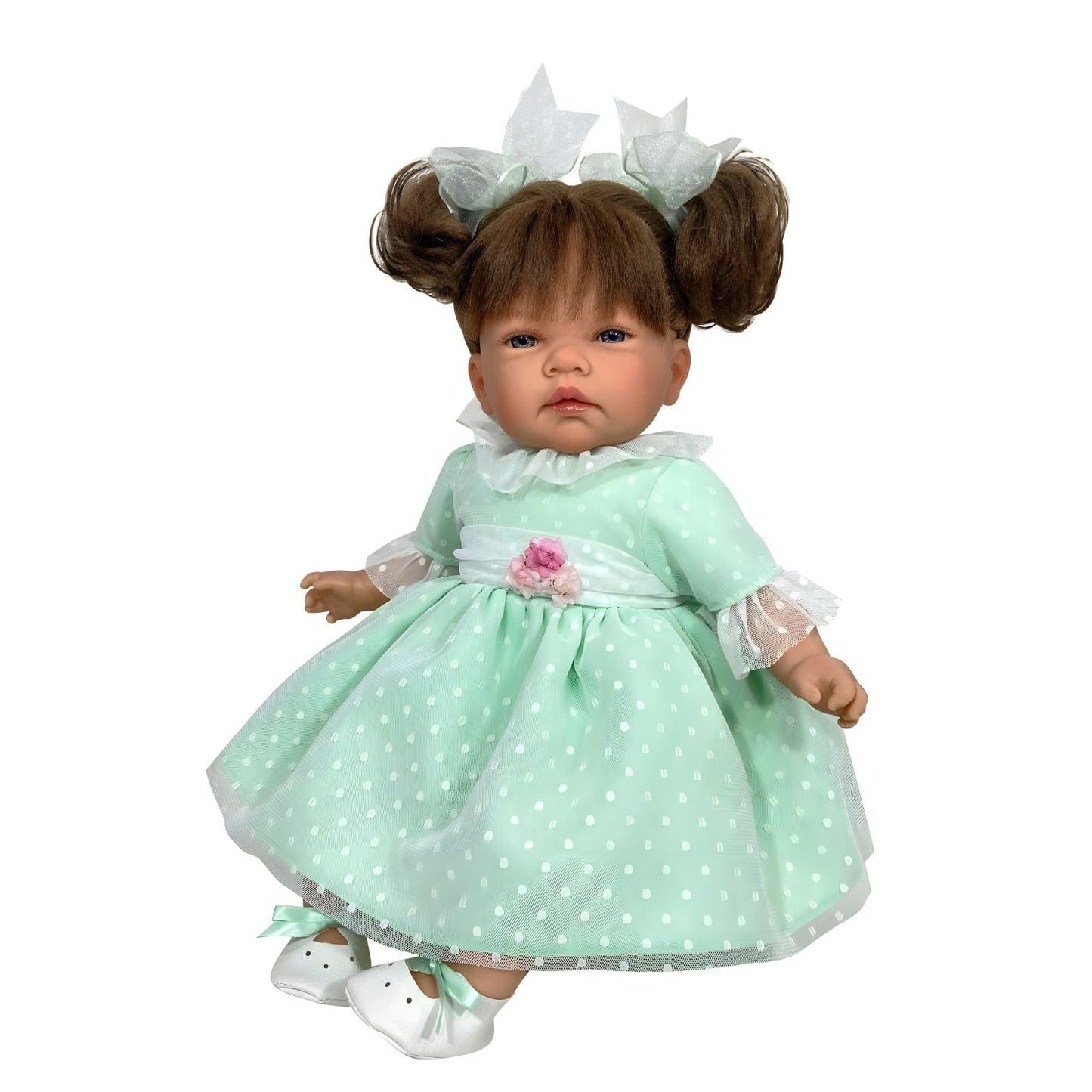 Apresentamos Boneca Célia Plumeti com cabelo castanho 45 cm com o SKU 36171124 recomendado para + 3 anos