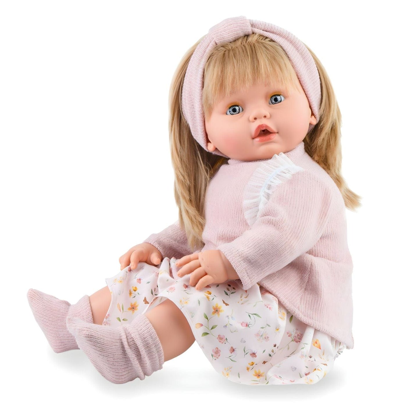 Apresentamos Boneca Leonor chorona com 63 cm com o SKU 42190124 recomendado para + 3 anos