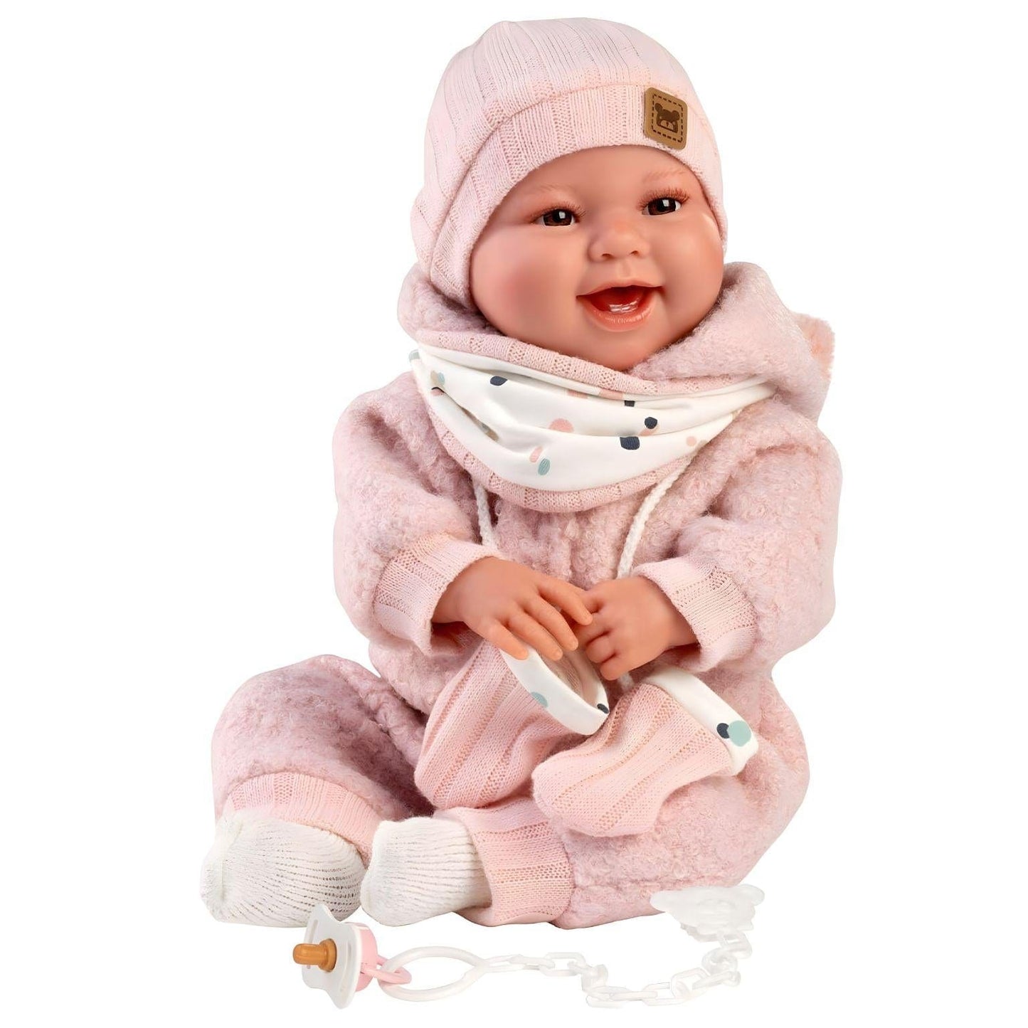 Apresentamos Boneca Talo recém-nascida rosa sorrisos 44cm com o SKU 858448025 recomendado para + 3 anos