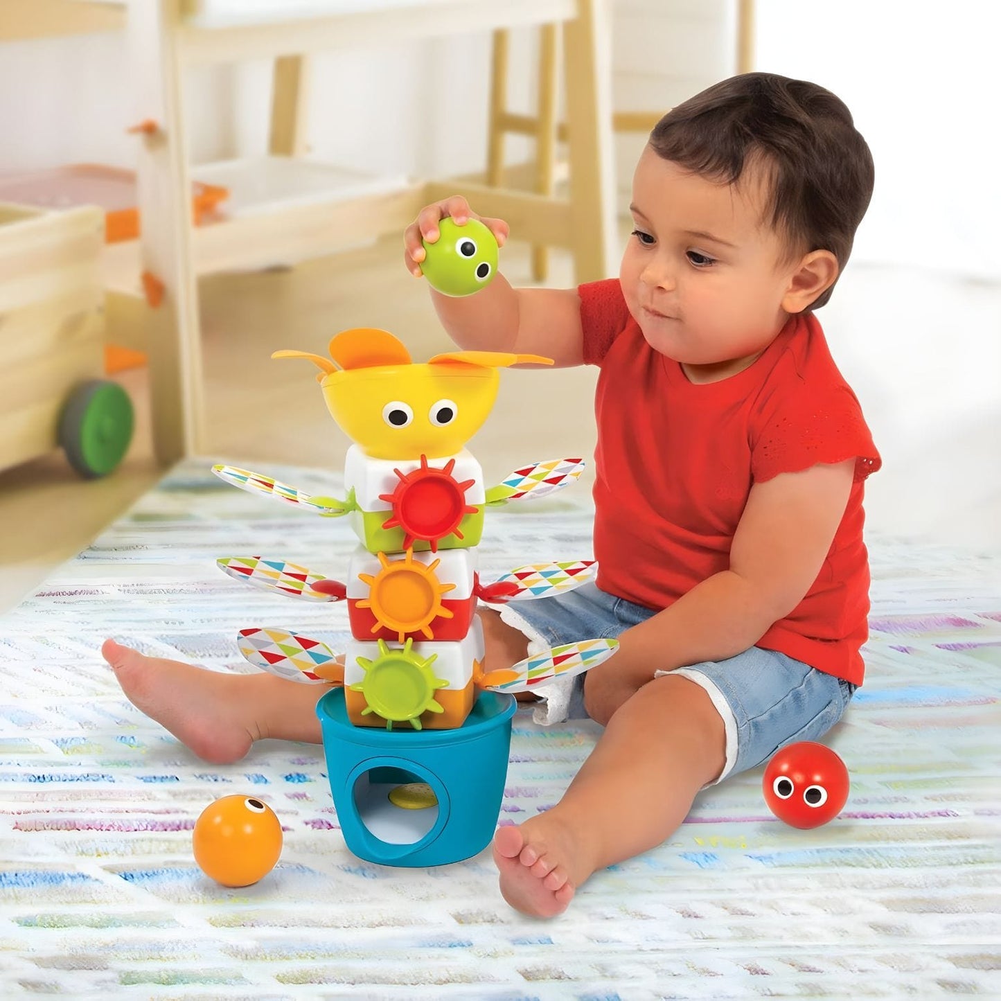 Apresentamos Pirâmide de empilhar com o SKU 124020124 recomendado para + 12 meses