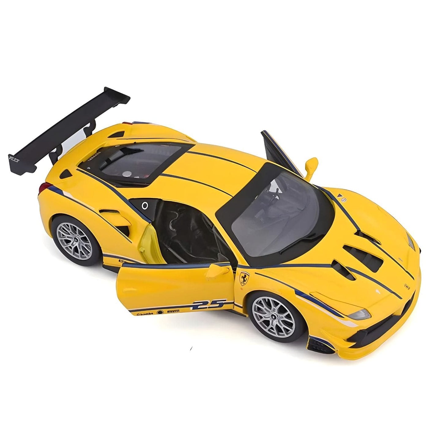 Apresentamos Ferrari Racing 488 Challenge Amarelo com o SKU 682630724 recomendado para + 3 anos