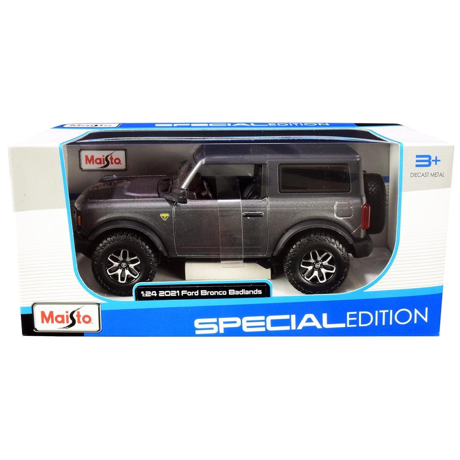 Apresentamos Ford Bronco Badlands cinza com o SKU 683153024 recomendado para + 3 anos