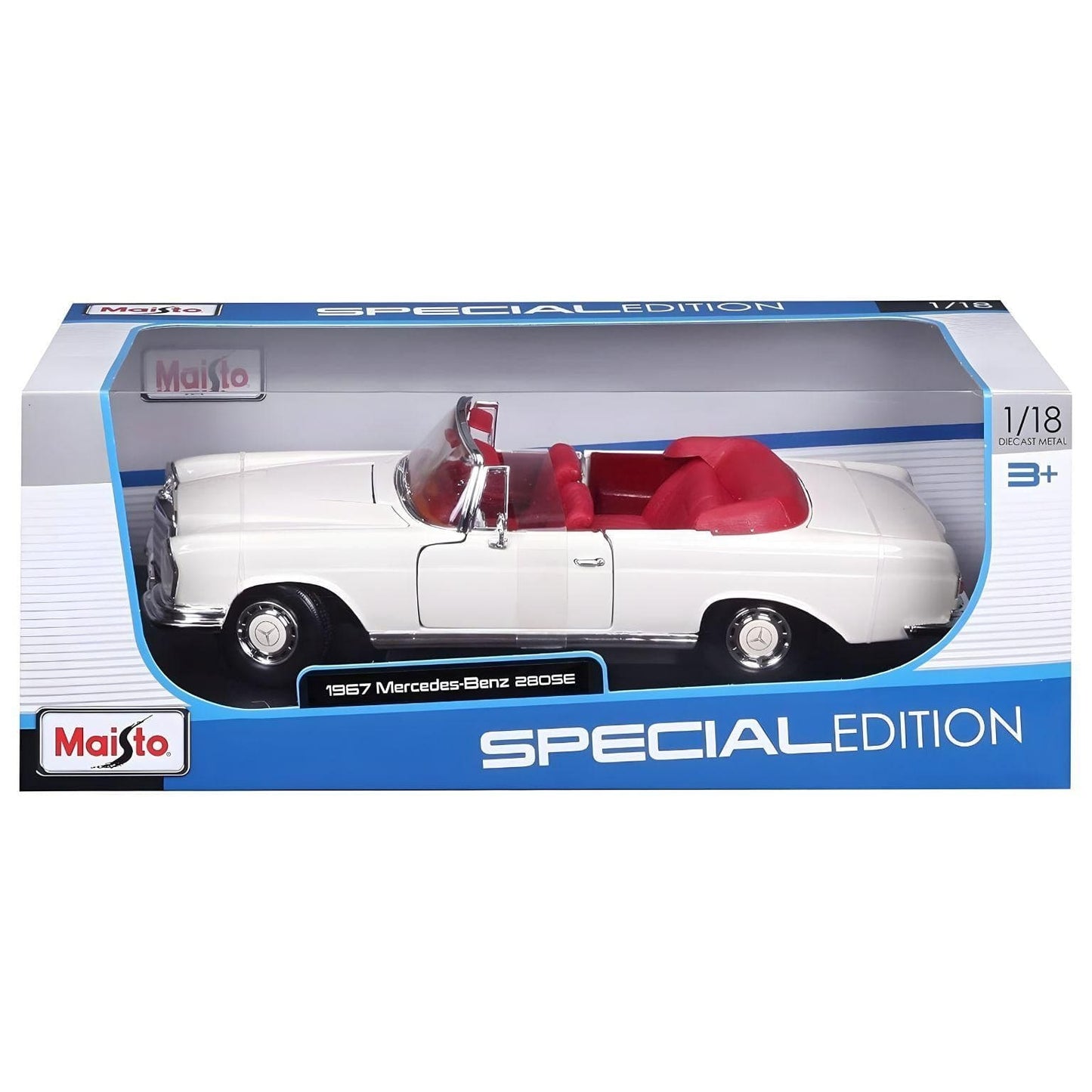 Apresentamos Mercedes-Benz 280 SE 1967 1/18 com o SKU 133181125 recomendado para + 3 anos