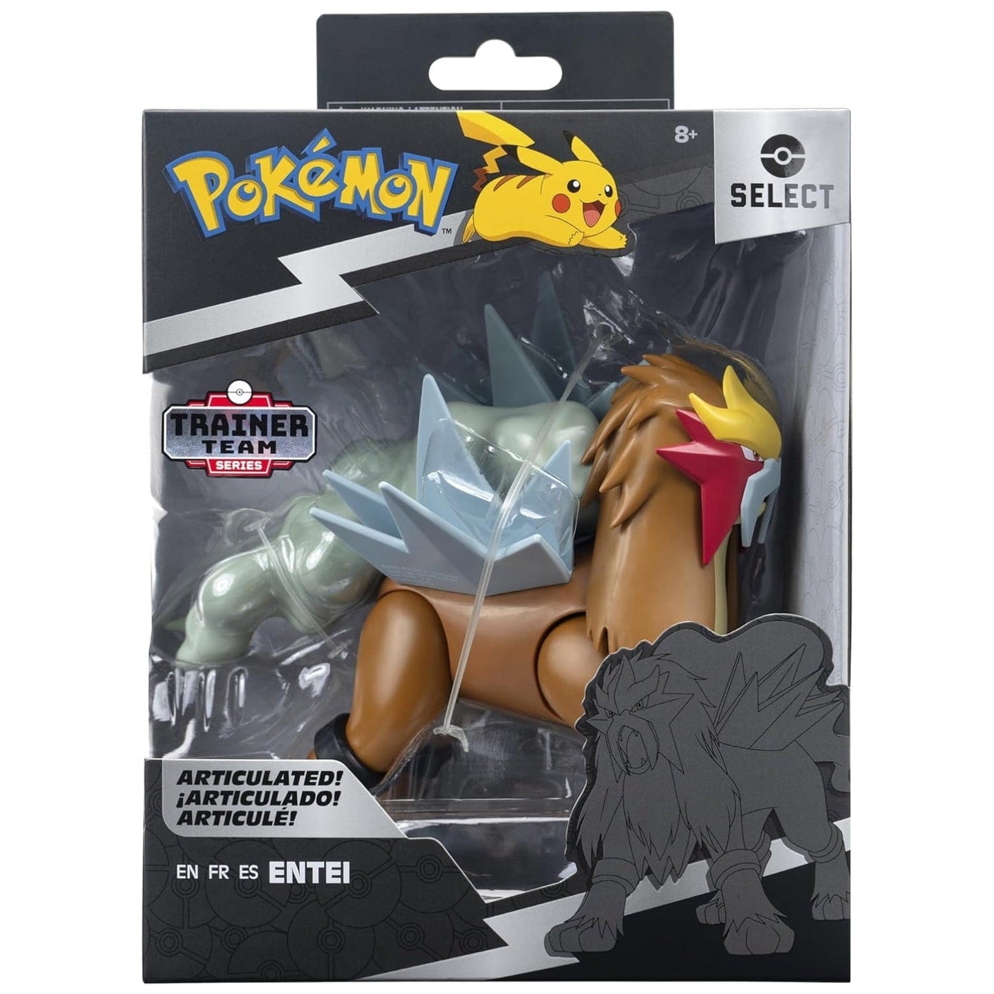Apresentamos Figura Pokémon Select Entei 15 cm com o SKU 23320124 recomendado para + 8 anos