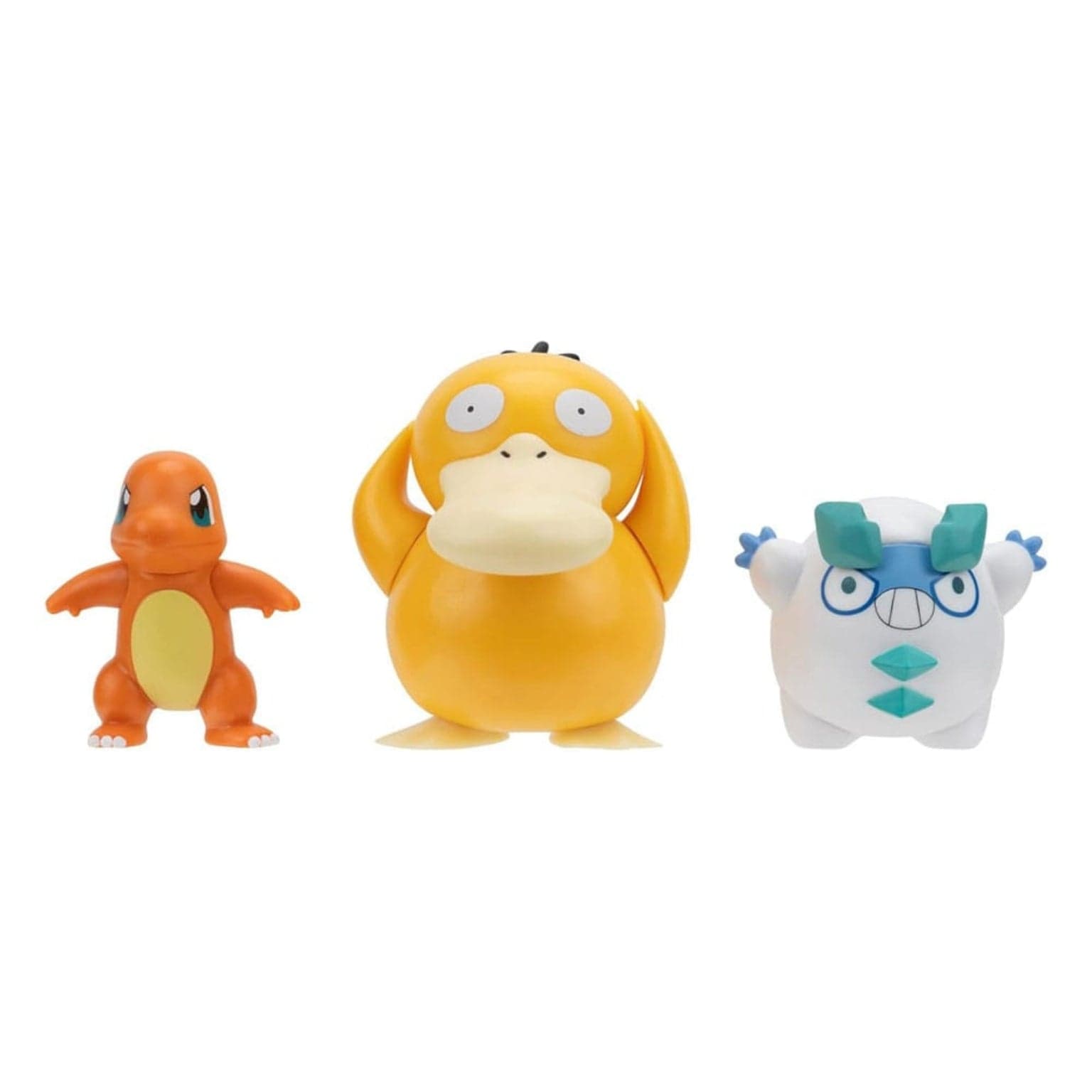 Apresentamos Figuras Pokémon - Charmander, Galarian Darumaka e Psyduck com o SKU 23359824 recomendado para + 4 anos