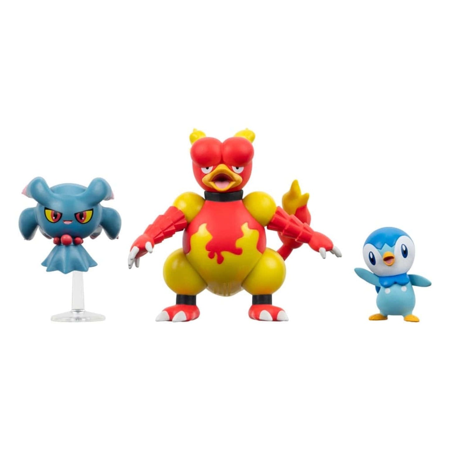 Apresentamos Figuras Pokémon - Piplup, Misdreavus, Magmar com o SKU 23360424 recomendado para + 4 anos