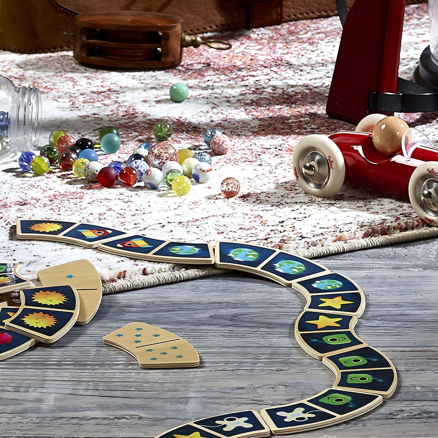 Apresentamos Frasco de berlindes com o SKU 26990224 recomendado para + 4 anos