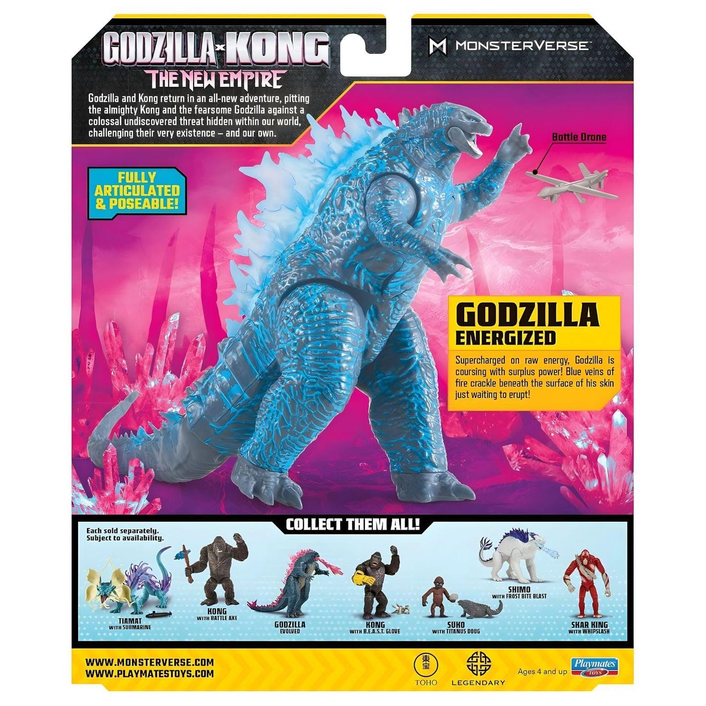 Apresentamos Godzilla x Kong - Godzilla Energizado com o SKU 233981125 recomendado para + 4 anos