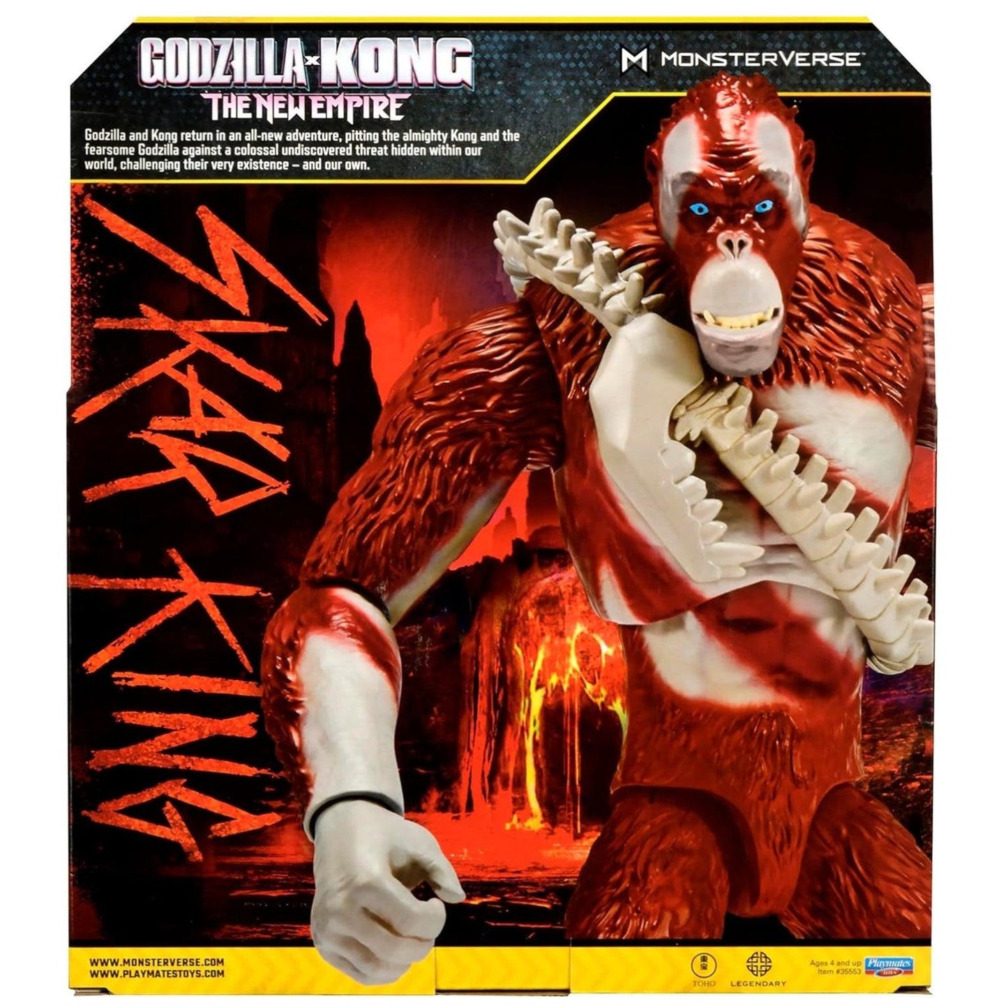 Apresentamos Godzilla x Kong: Skar King Gigante com o SKU 233931624 recomendado para + 4 anos