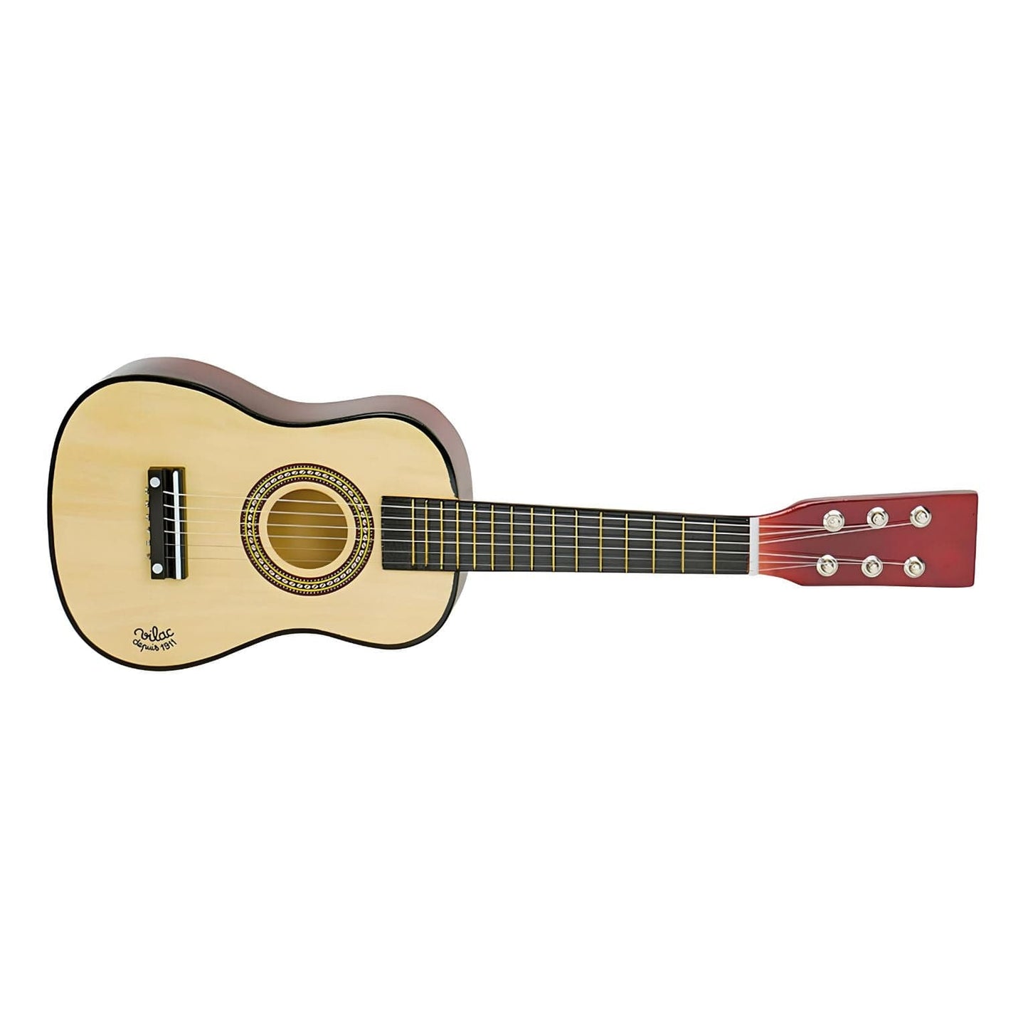 Apresentamos Guitarra de Madeira natural com o SKU 26835824 recomendado para + 3 anos