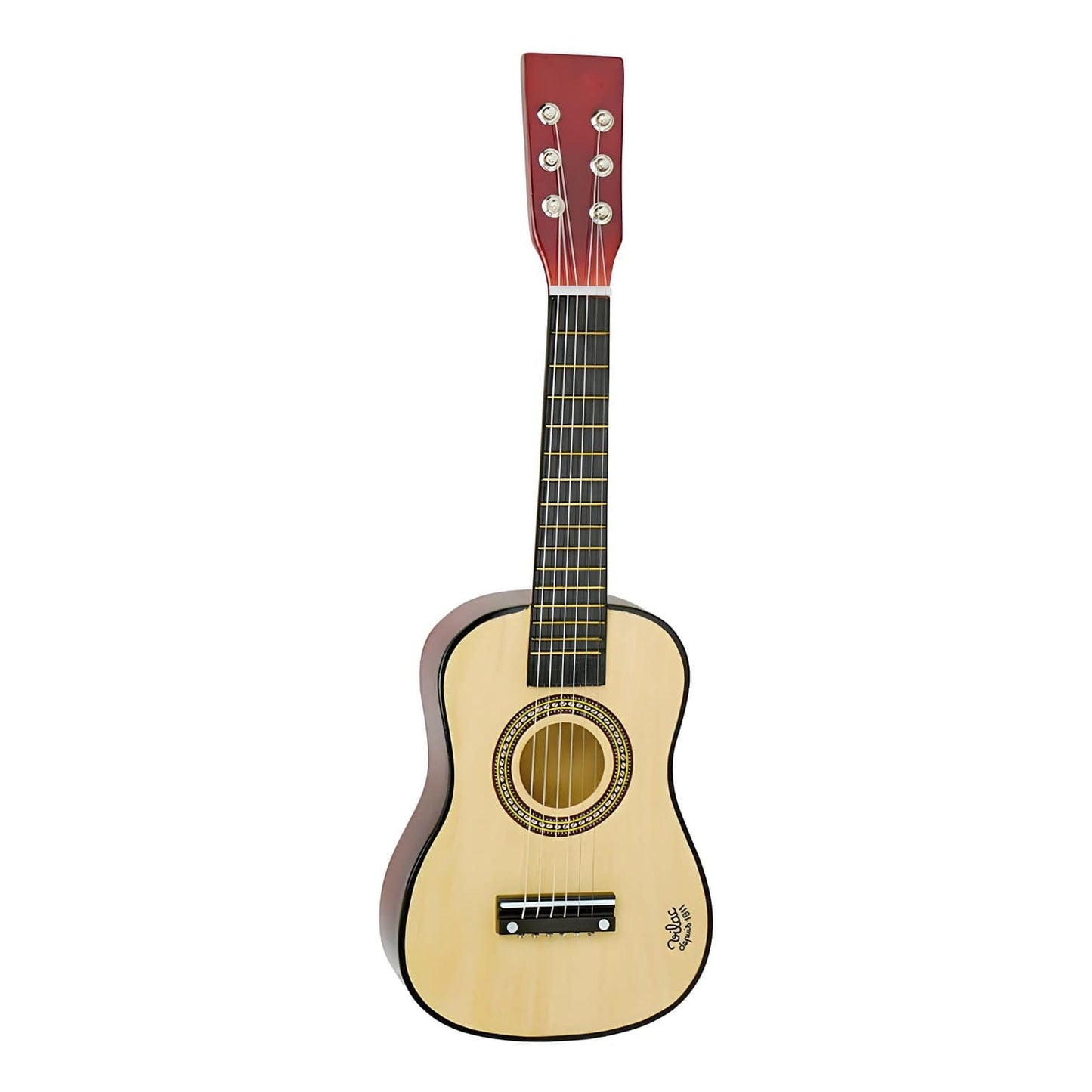 Apresentamos Guitarra de Madeira natural com o SKU 26835824 recomendado para + 3 anos