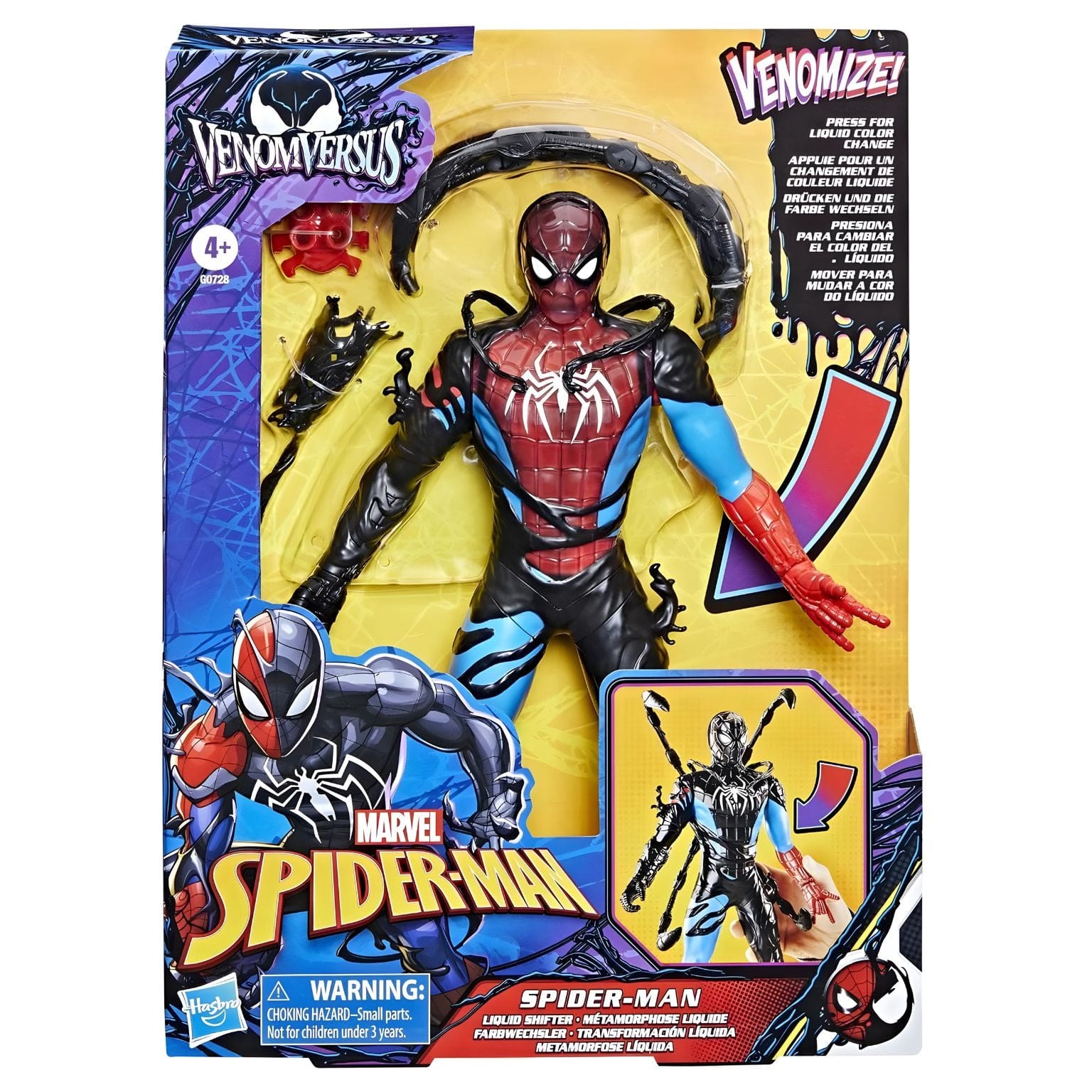 Apresentamos Homem Aranha Metamorfose Líquida com o SKU 85072825 recomendado para + 4 anos