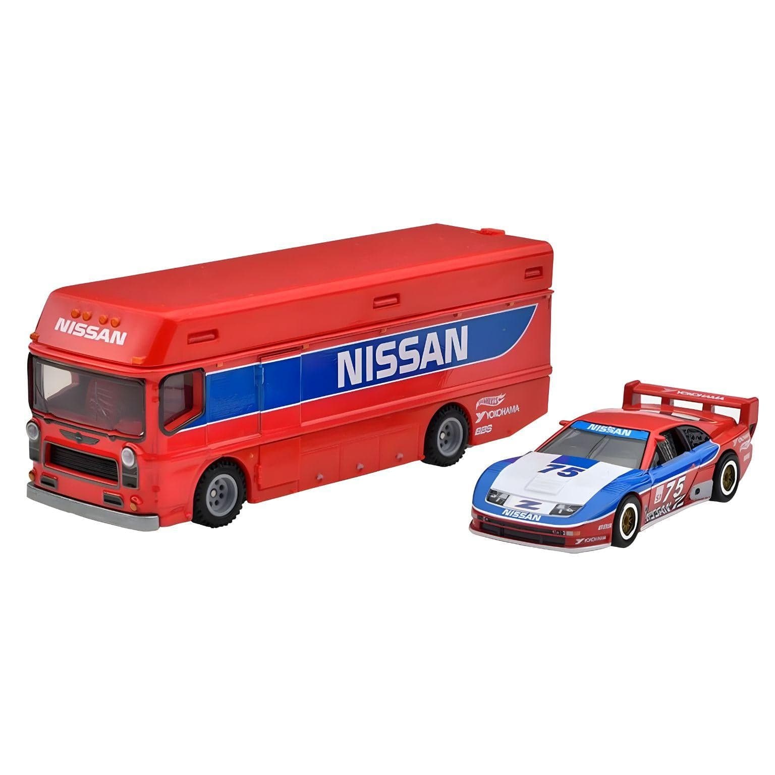 Apresentamos Hot Wheels Team Transport Nissan Euro Hauler + 94 300 ZX GTS com o SKU 771862225 recomendado para + 3 anos