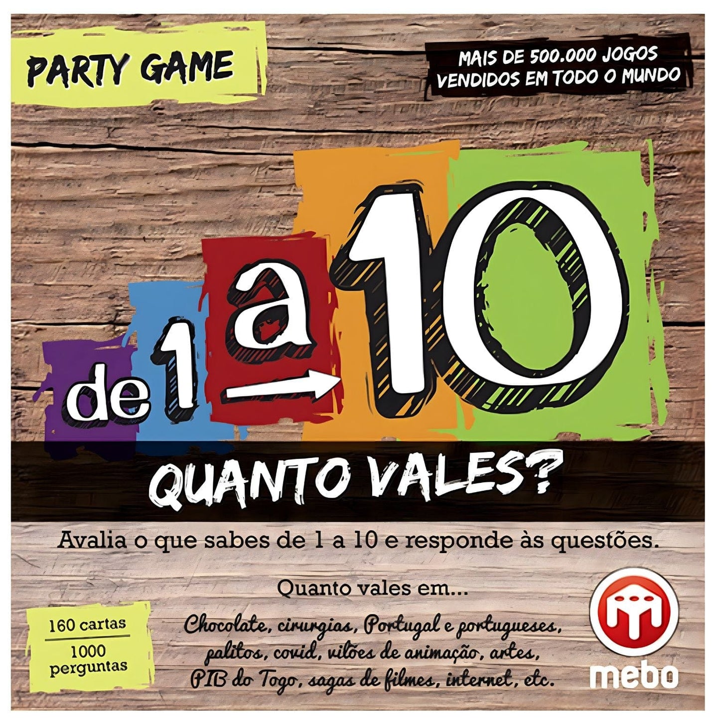 Apresentamos Jogo de cartas de 1 a 10 com o SKU 31032124 recomendado para + 14 anos