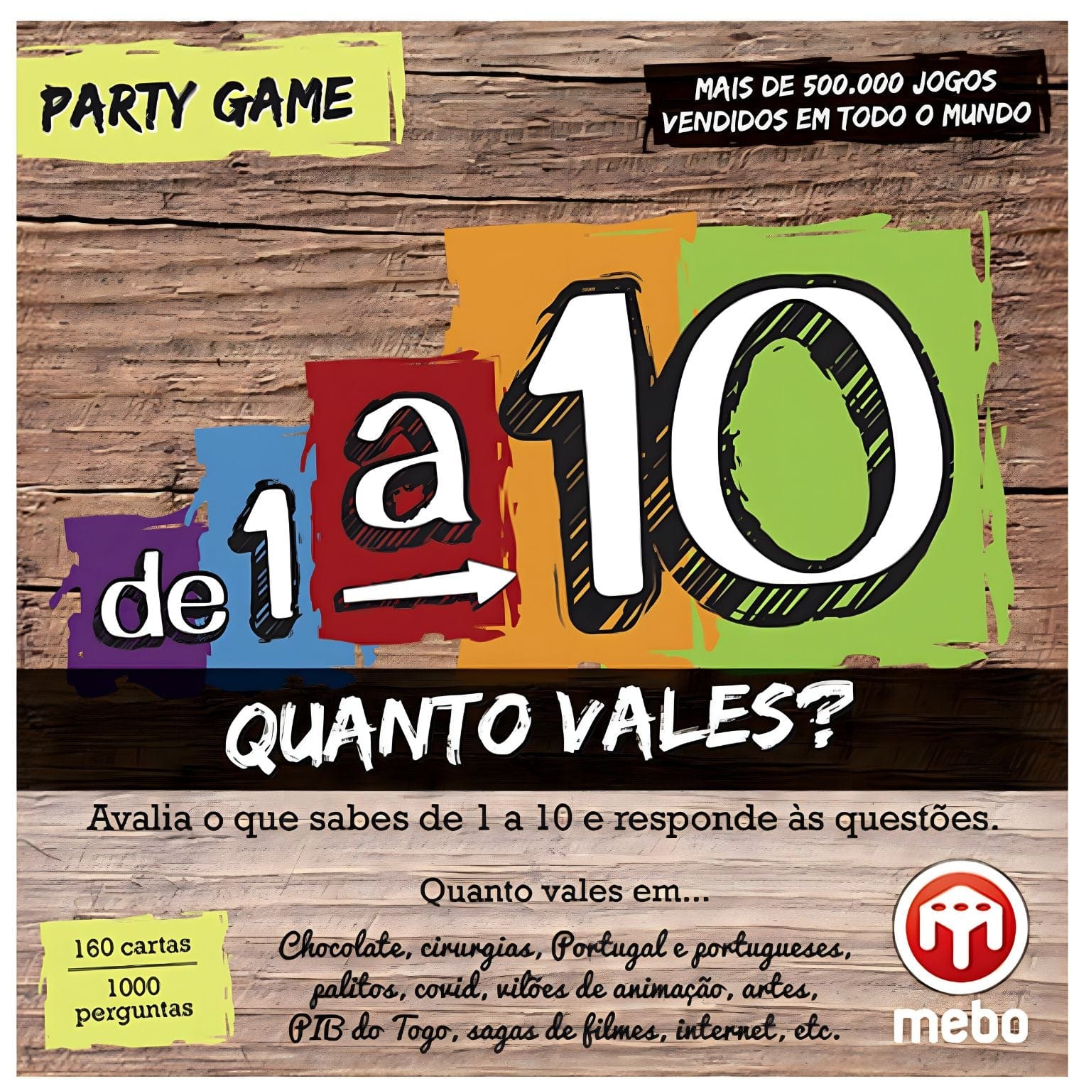 Apresentamos Jogo de cartas de 1 a 10 com o SKU 31032124 recomendado para + 14 anos