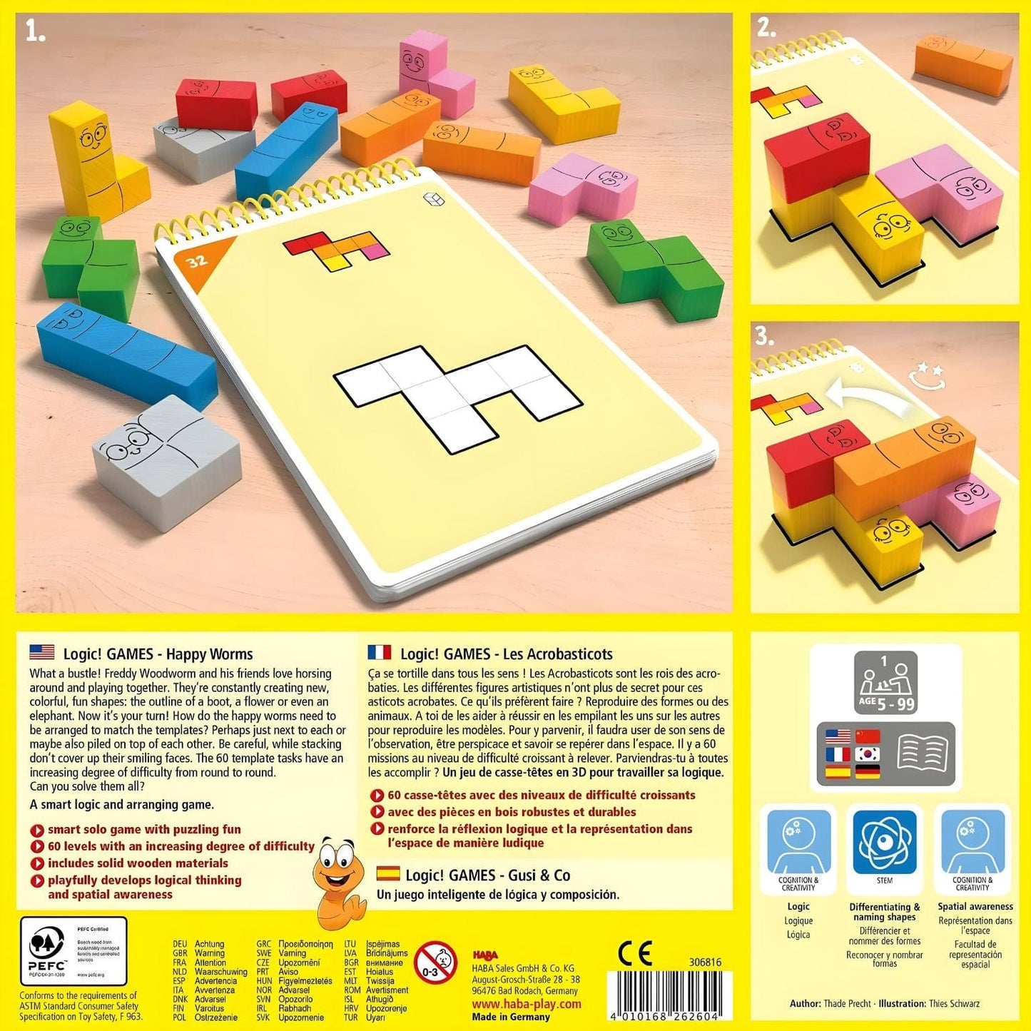 Apresentamos Jogo de Lógica - Minhocas Felizes com o SKU 810681623 recomendado para + 5 anos