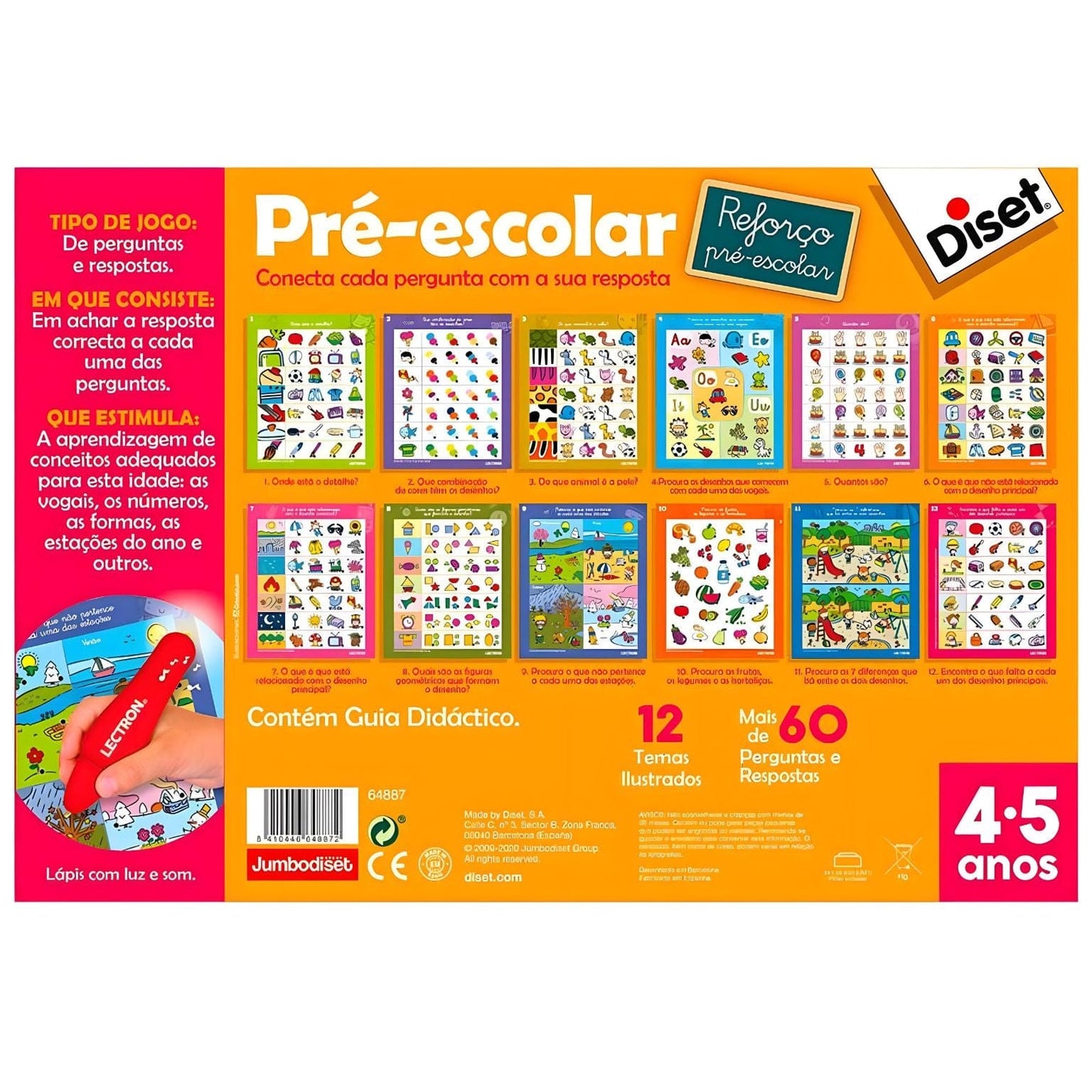 Apresentamos Jogo Lectron Pré-escolar com o SKU 86488725 recomendado para + 4 anos