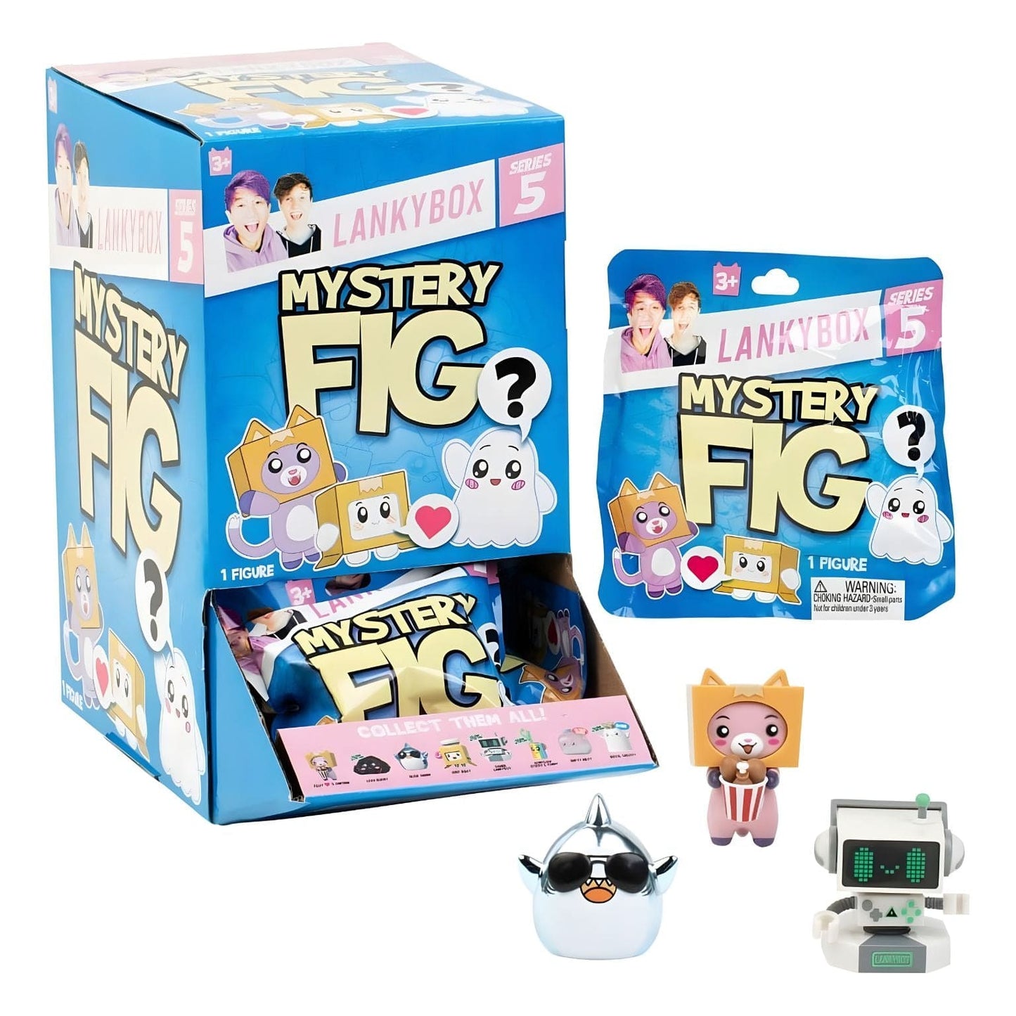 Apresentamos Lankybox Minifigures Mystery série 5 com o SKU 233978125 recomendado para + 3 anos