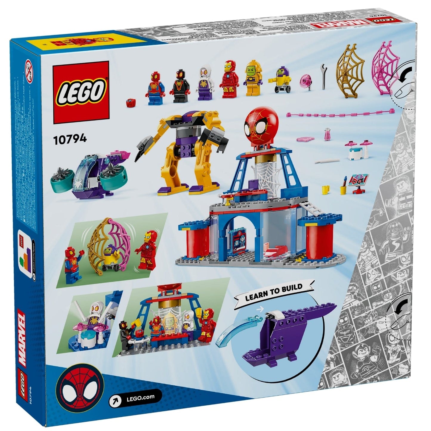 Apresentamos Lego Equipa Spidey – Quartel-general da Teia Giratória com o SKU 661079425 recomendado para + 4 anos