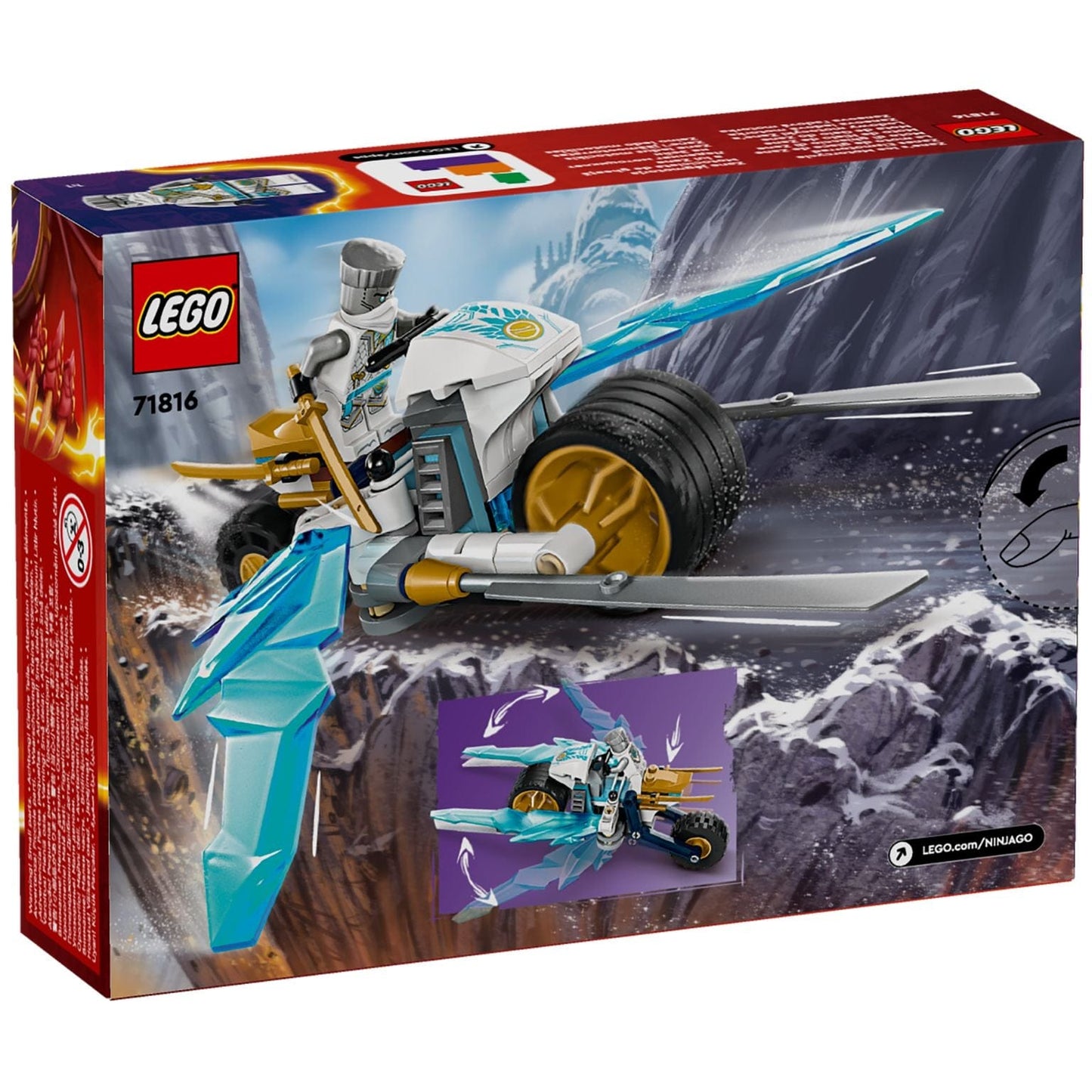 Apresentamos Lego Ninjago - Mota de Gelo do Zane com o SKU 667181624 recomendado para + 7 anos