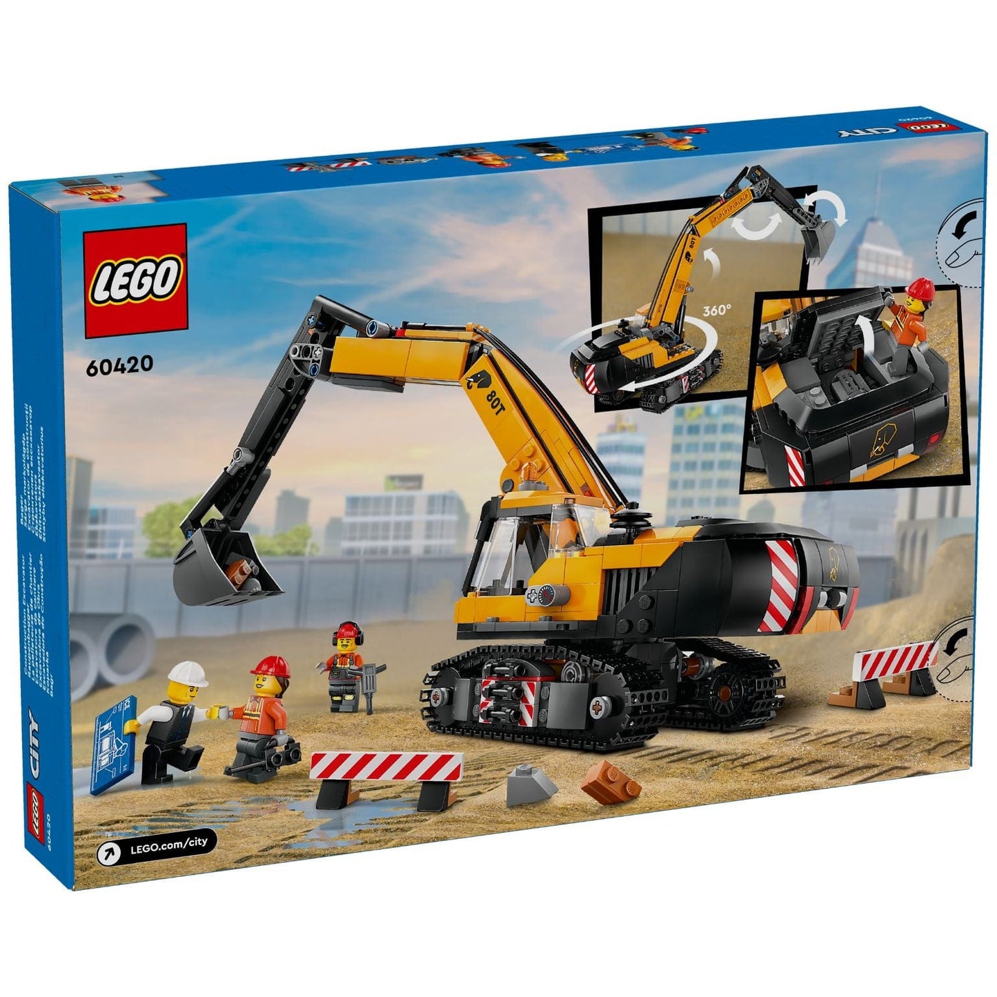 Apresentamos Lego City Escavadora de Construção Amarela com o SKU 666042024 recomendado para + 8 anos