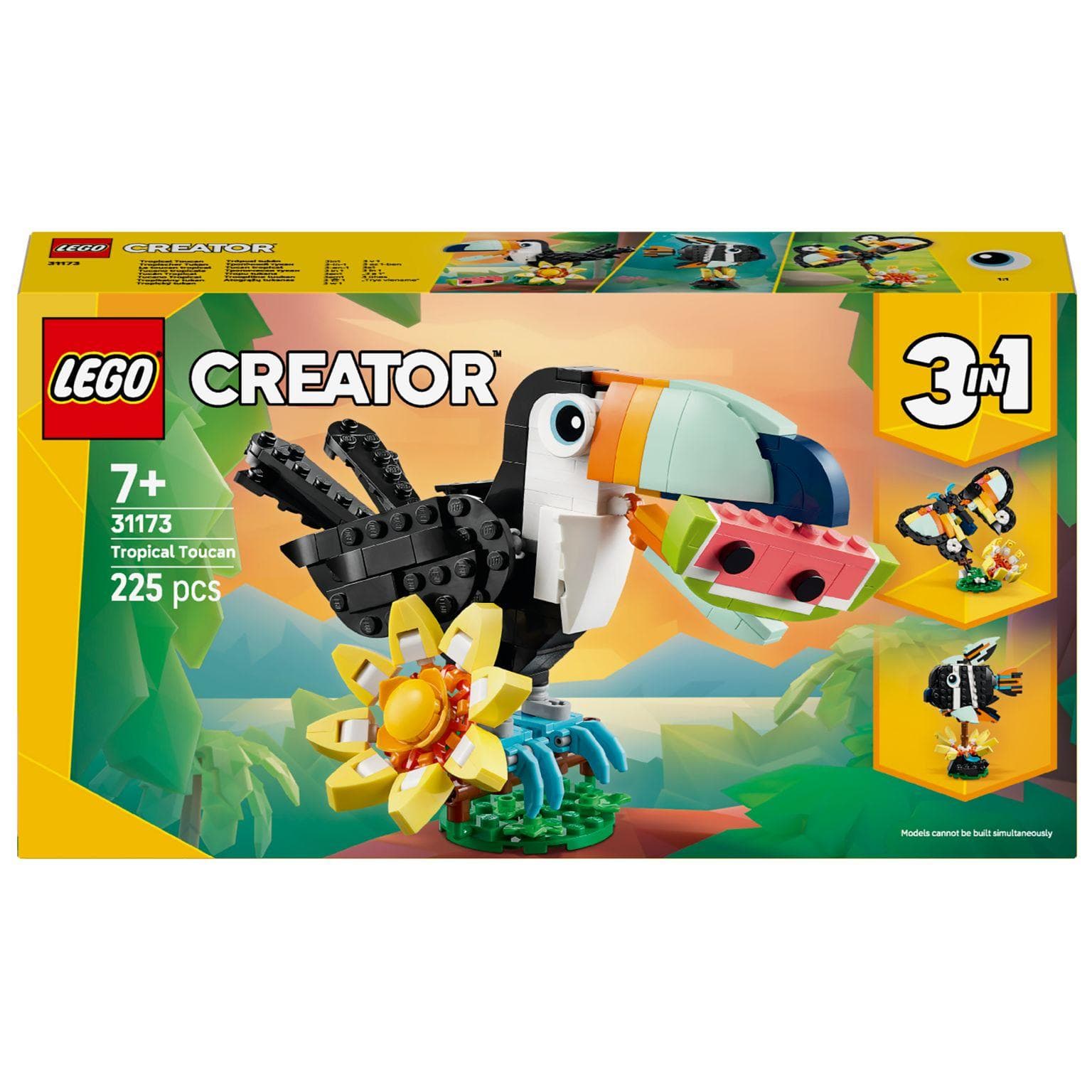 Apresentamos Lego Creator - Animais Selvagens: Tucano Tropical com o SKU 663117325 recomendado para + 7 anos