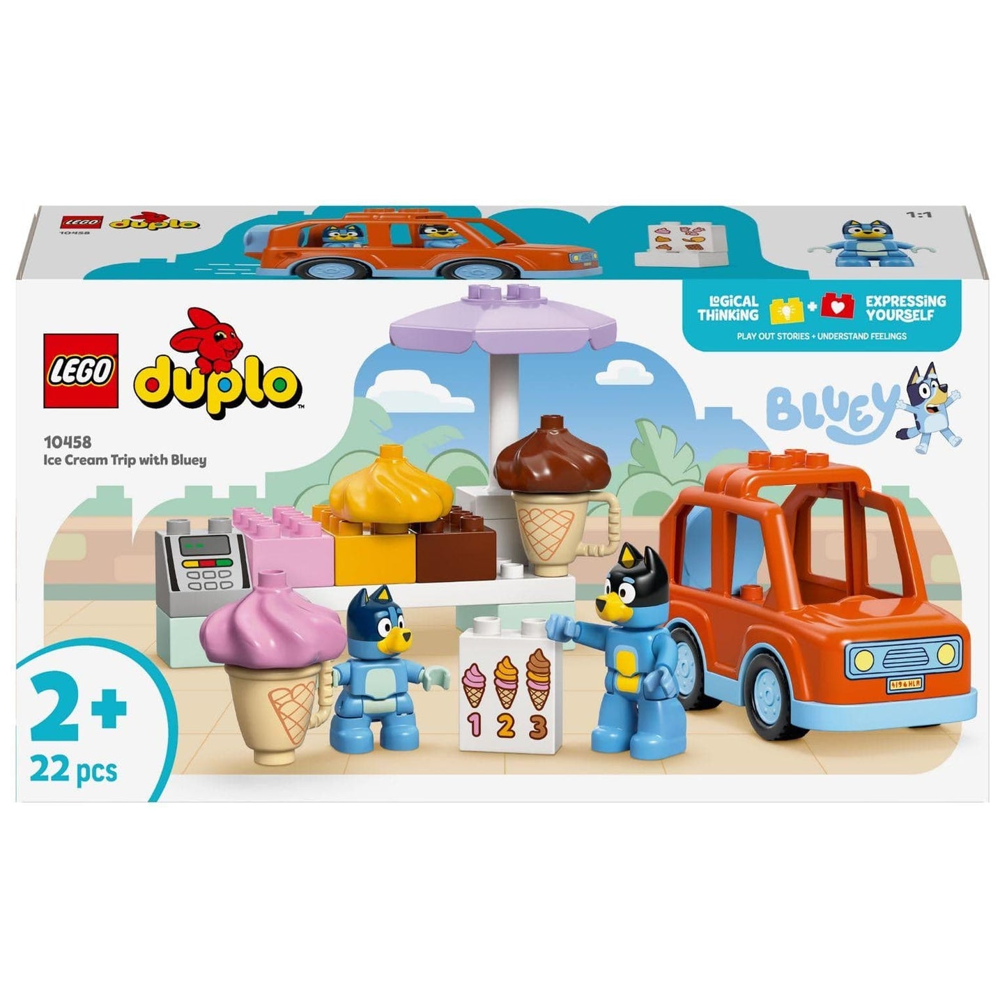 Apresentamos Lego Duplo - Passeio à Geladaria com a Bluey com o SKU 661045825 recomendado para + 2 anos