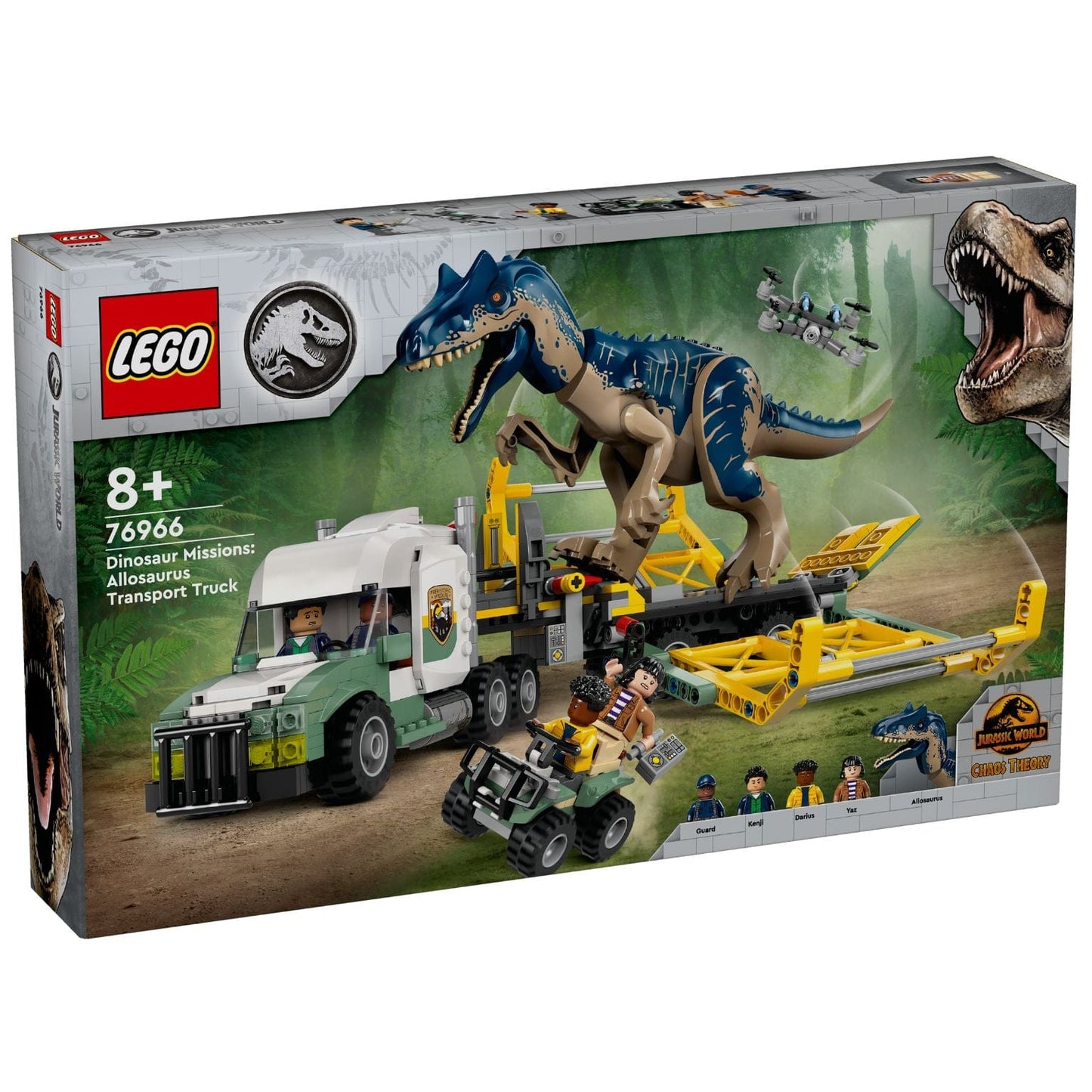 Apresentamos Lego Jurassic World - Missões de Dinossauros: Camião de Transporte de Alossauro com o SKU 667696625 recomendado para + 8 anos