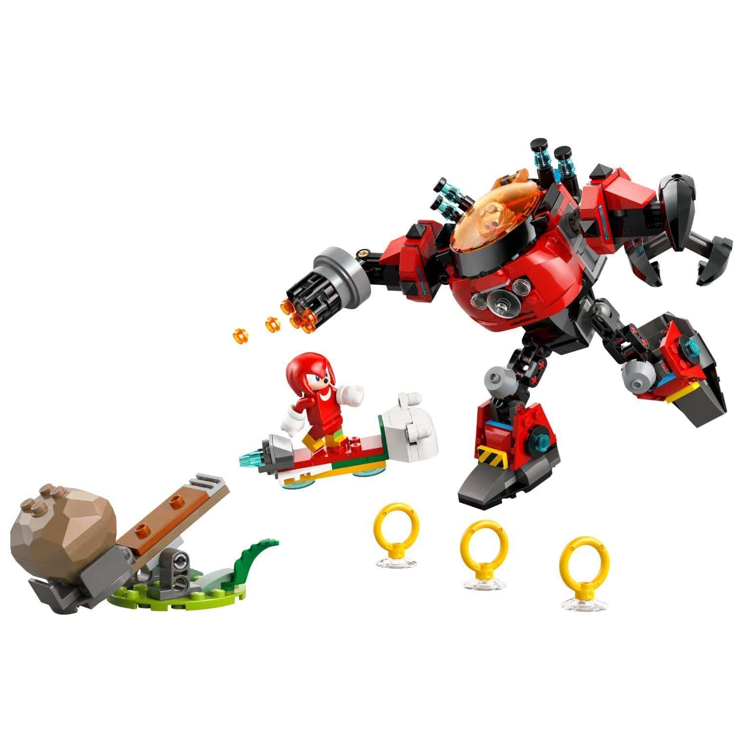 Apresentamos Lego Sonic - Knuckles contra Robô Egg Crusher do Dr. Eggman com o SKU 667700525 recomendado para + 8 anos