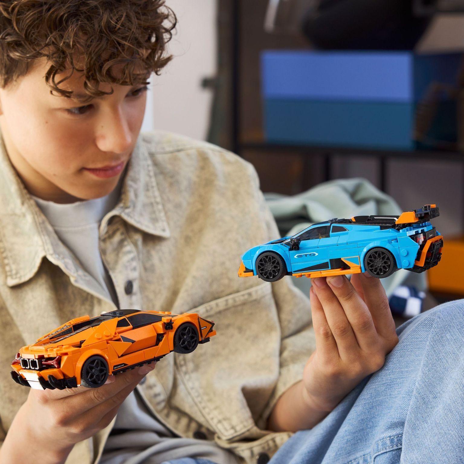 Apresentamos Lego Speed Champions - Lamborghini Revuelto e Huracán STO com o SKU 667723825 recomendado para + 10 anos
