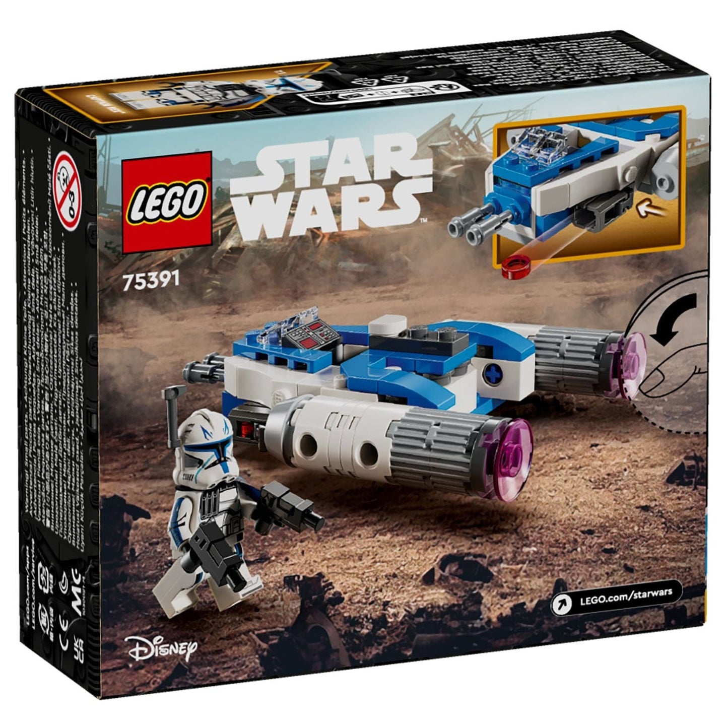 Apresentamos Lego Star Wars - Microfigher Y-Wing do Capitão Rex com o SKU 667539125 recomendado para + 6 anos