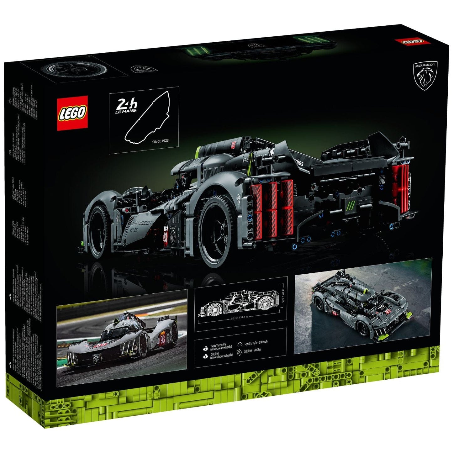 Apresentamos Lego Technic - Peugeot 9X8 24H Le Mans Hybrid Hypercar com o SKU 664215624 recomendado para + 14 anos