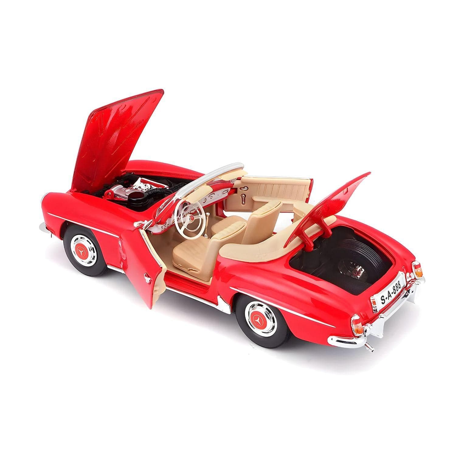 Apresentamos Mercedes-Benz 190SL Cabrio 1955 1/18 com o SKU 133182425 recomendado para + 3 anos