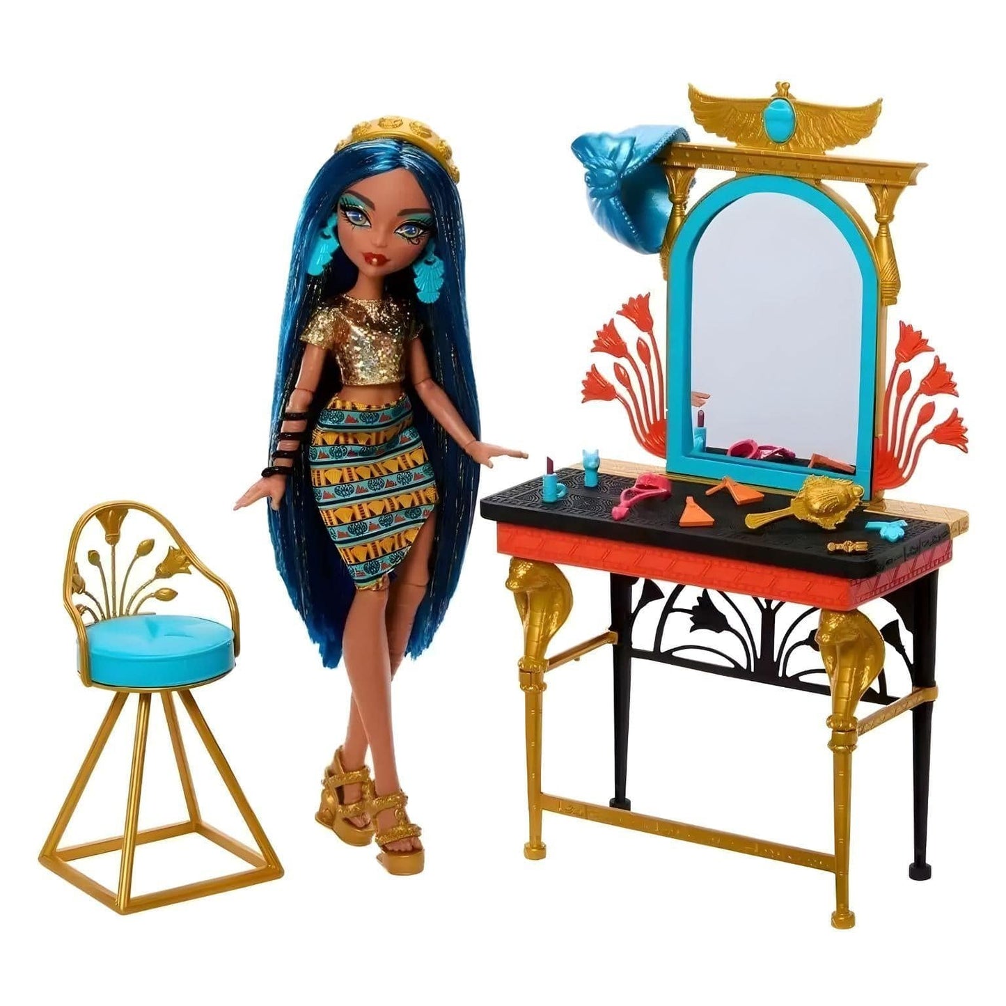 Apresentamos Monster High - Cleo de Nile com Tocador com o SKU 772304325 recomendado para + 4 anos