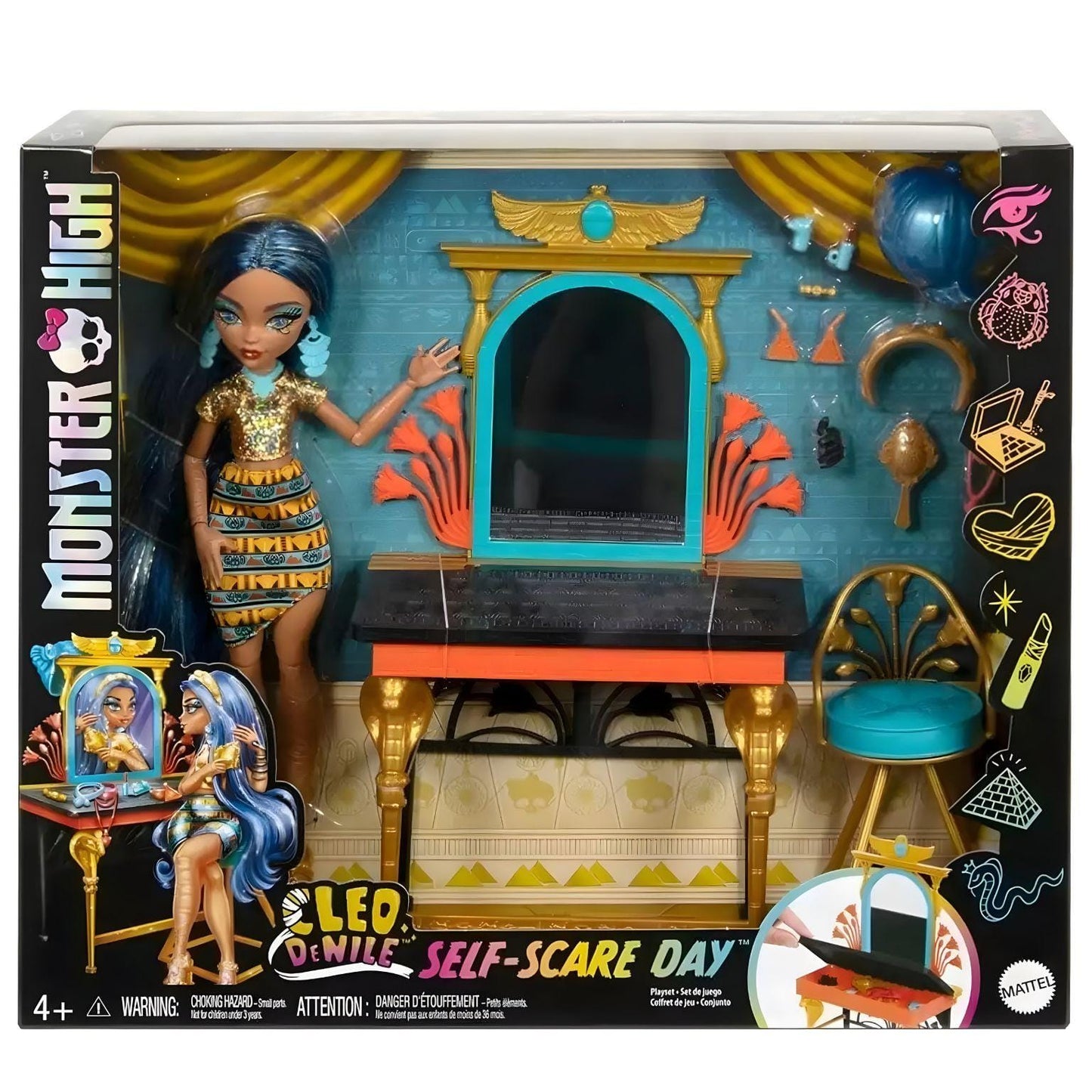 Apresentamos Monster High - Cleo de Nile com Tocador com o SKU 772304325 recomendado para + 4 anos