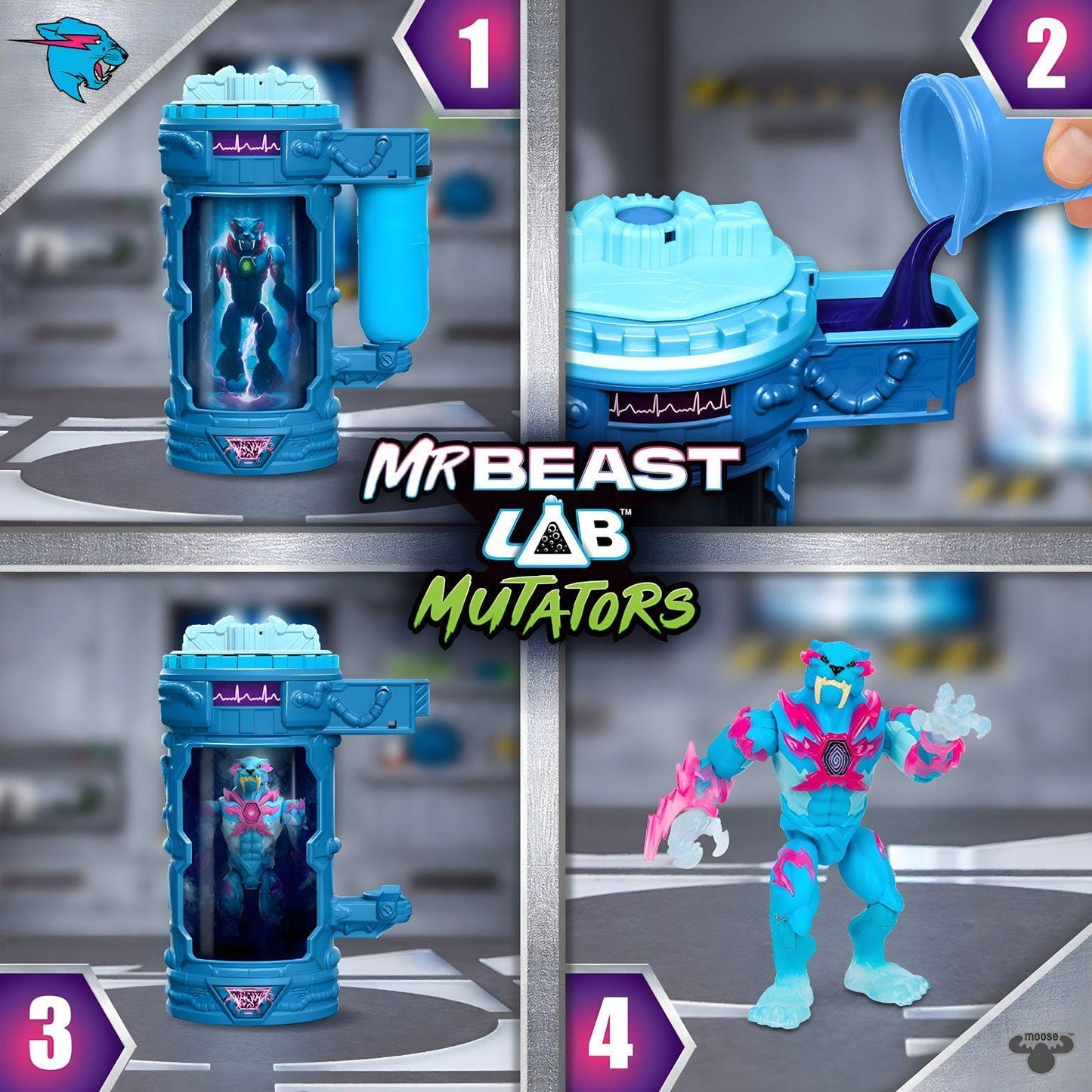 Apresentamos Mr. Beast Lab Lightning Panther com o SKU 232500725 recomendado para + 5 anos
