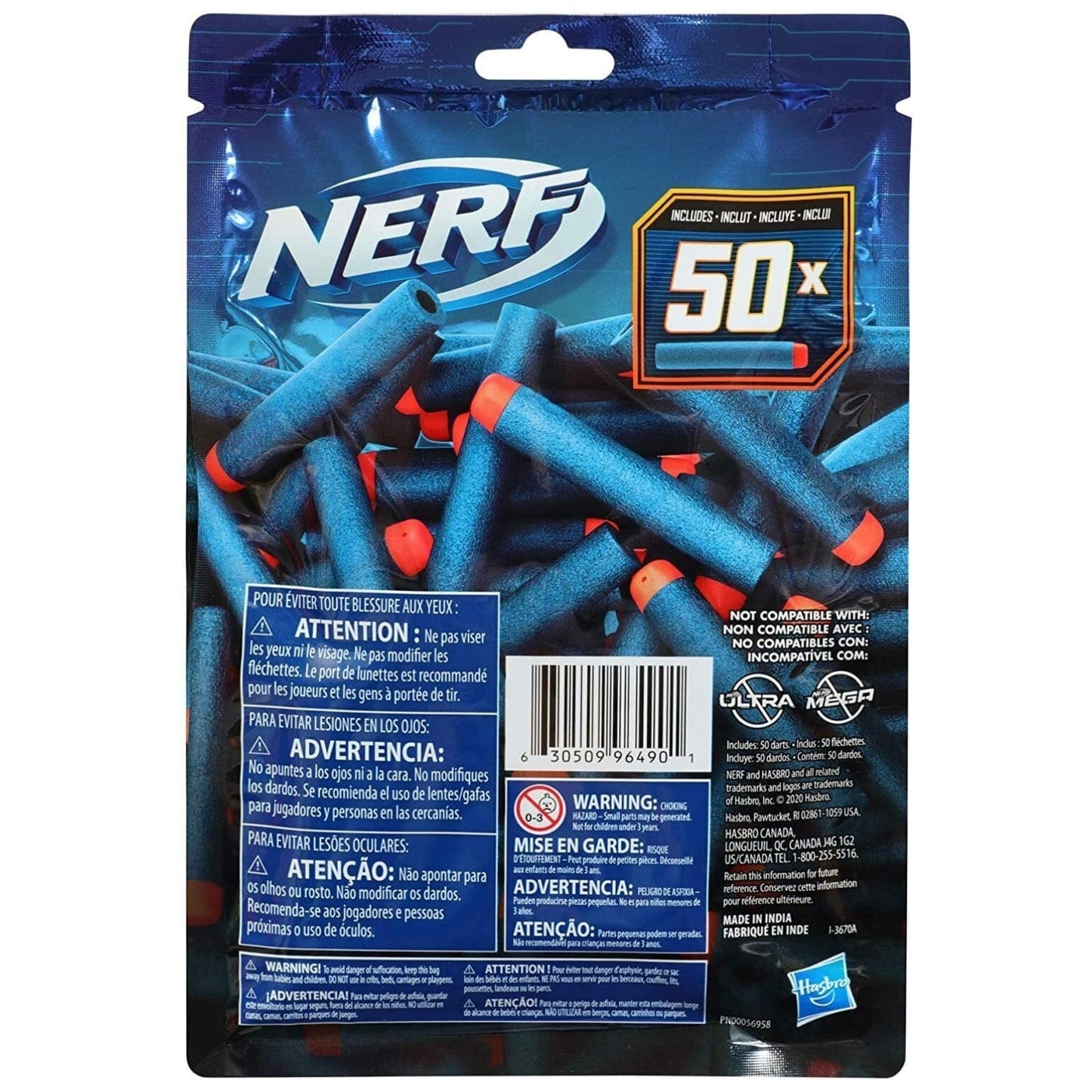 Apresentamos NERF Elite 2.0 Set de 50 Dardos com o SKU 90948424 recomendado para + 8 anos