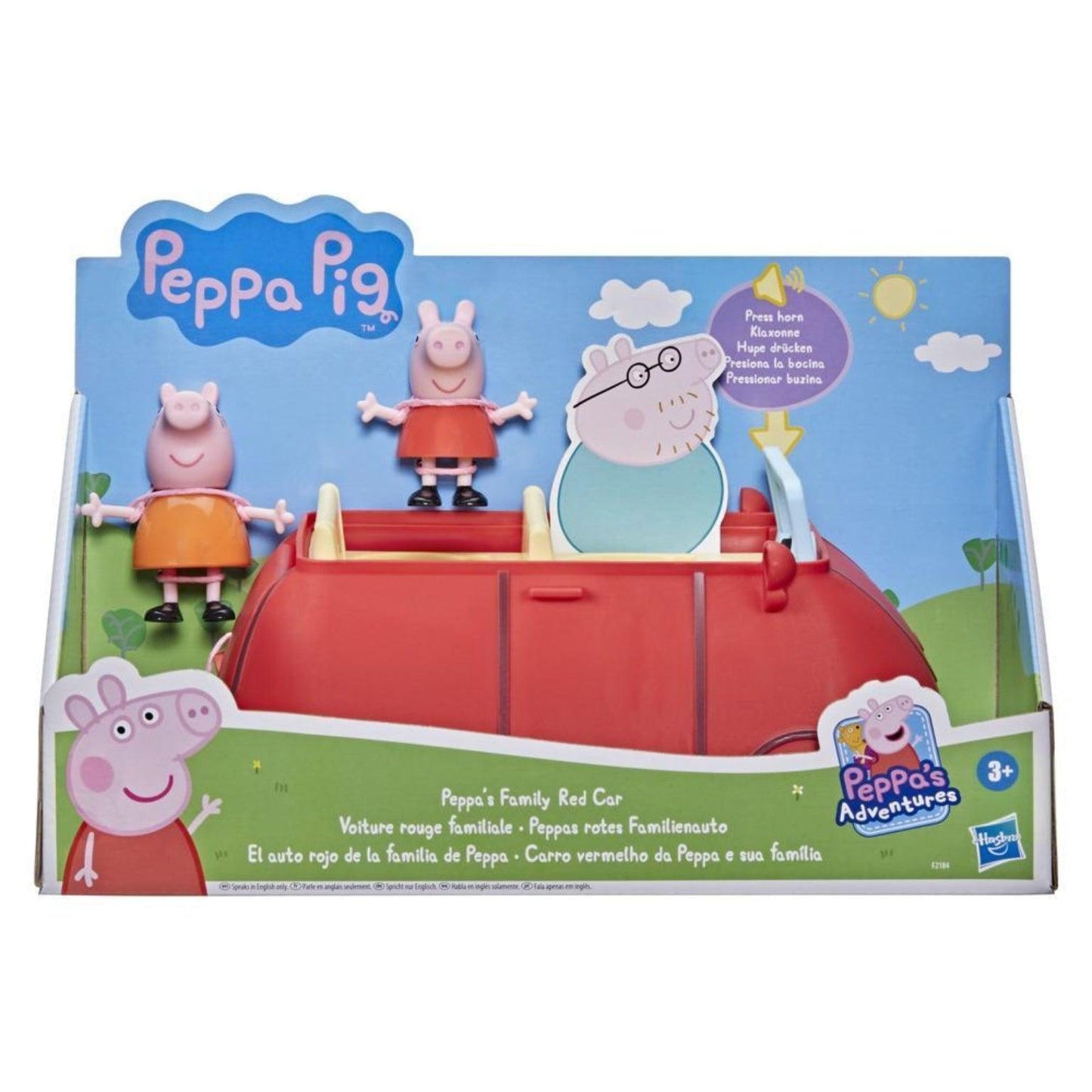 Apresentamos O Carro Vermelho da Peppa Pig com o SKU 90218424 recomendado para + 3 anos