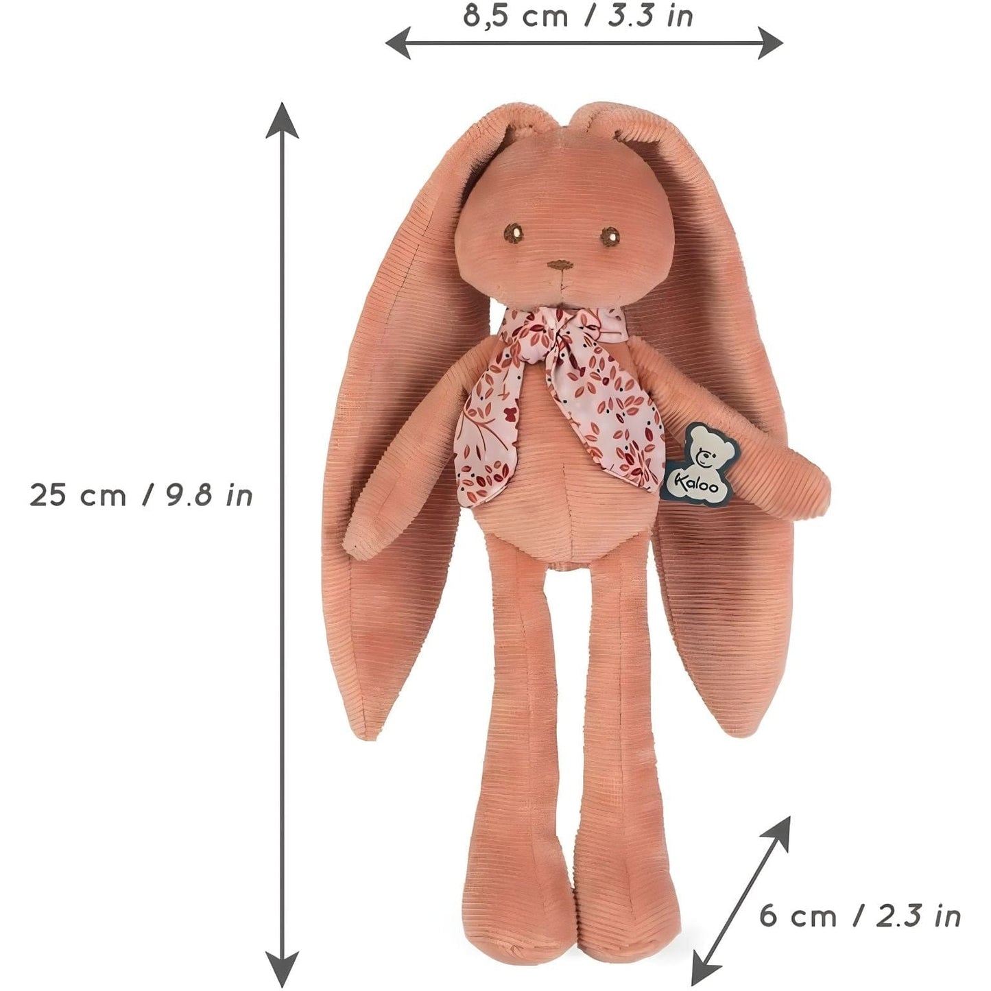 Apresentamos Peluche Coelho Terracota 25 cm da Kaloo com o SKU 226994122 recomendado para + 0 meses